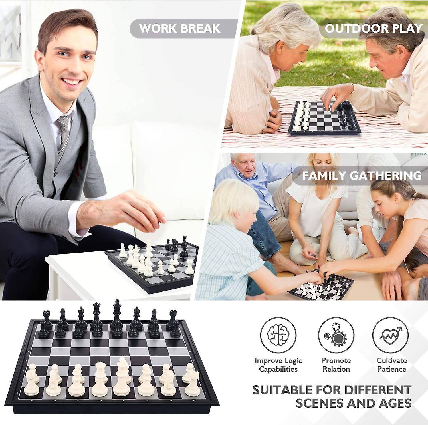 SYGA Foldable Magnetic Chess Board 24.5cm - Image 3