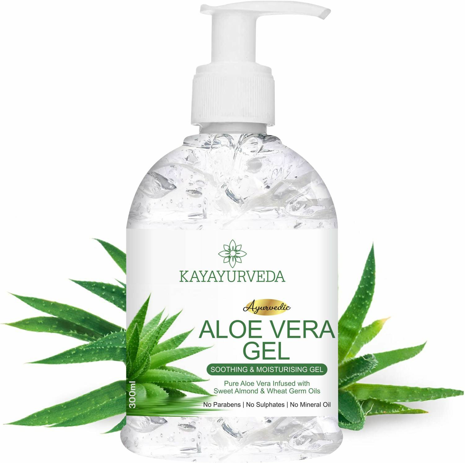 KAYAYURVEDA Pure Aloe Vera Gel for Skin Acne, Scars, Dark spots Face & Hair Care — Flash AI Score 93/100