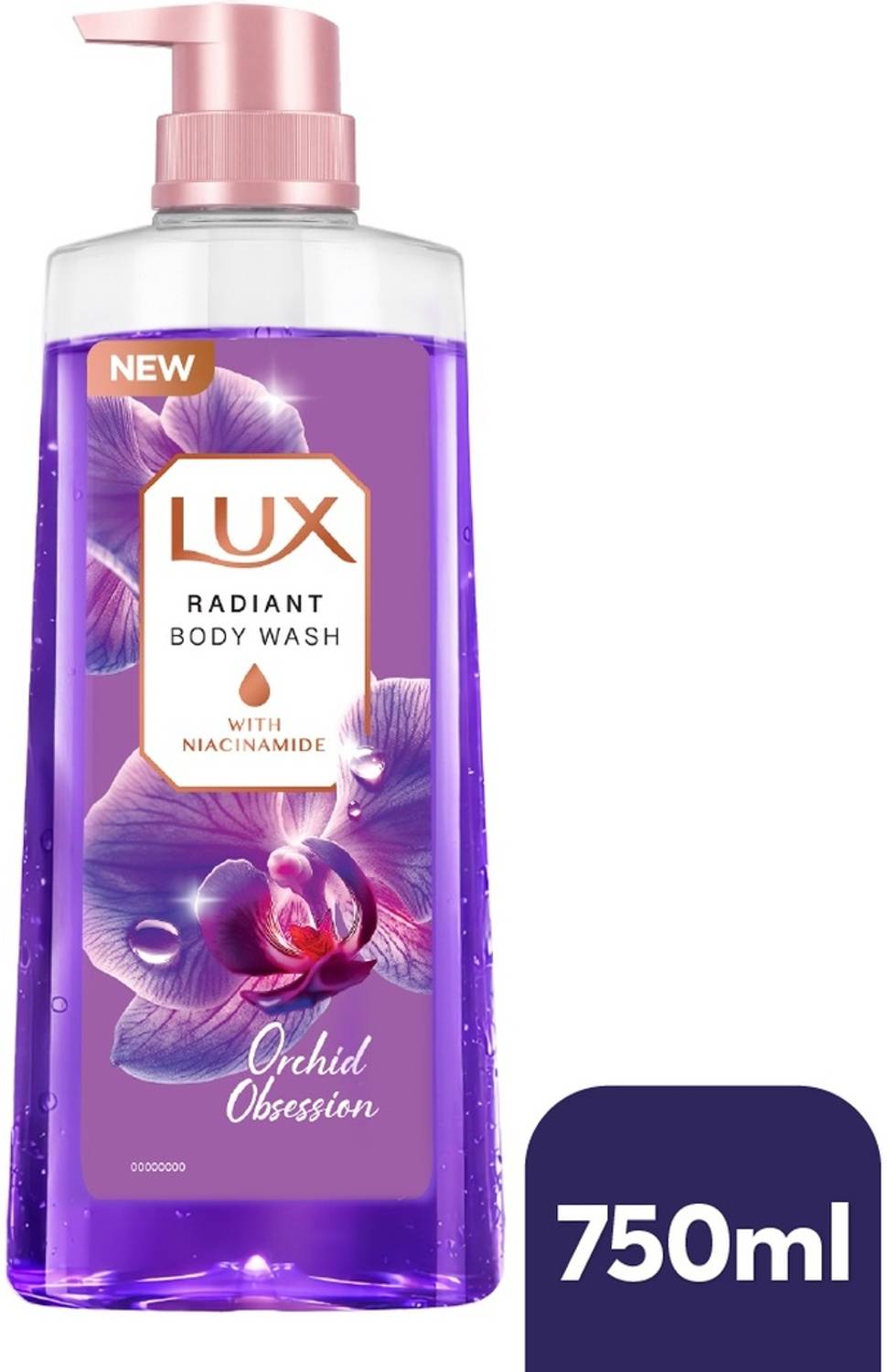 LUX Black Orchid & Juniper Oil Body Wash 250ml - Image 1