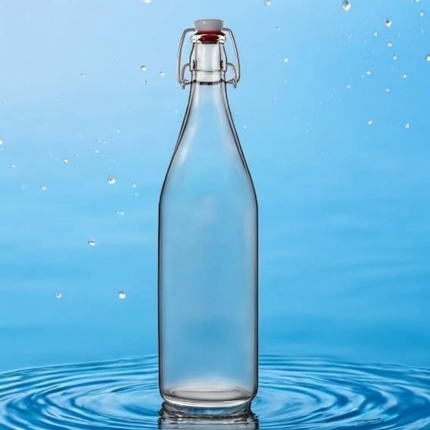 RK Engineering Works 1000 ml Glass Water Bottle - Image 2