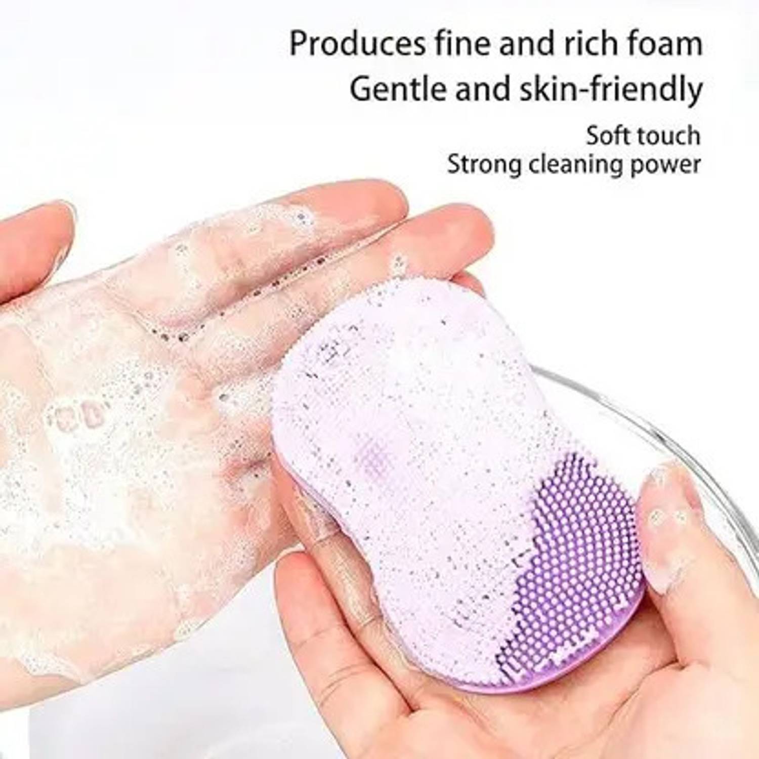 al zahar Soft Silicone Facial Cleansing Brush - Image 3