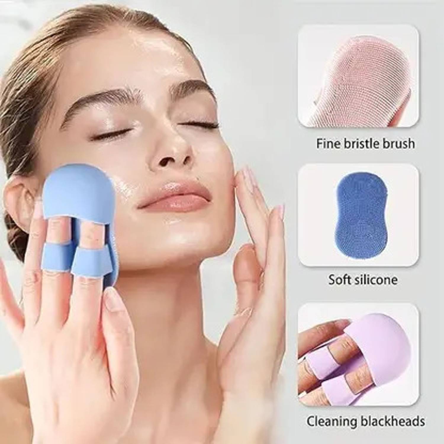 al zahar Soft Silicone Facial Cleansing Brush - Image 2