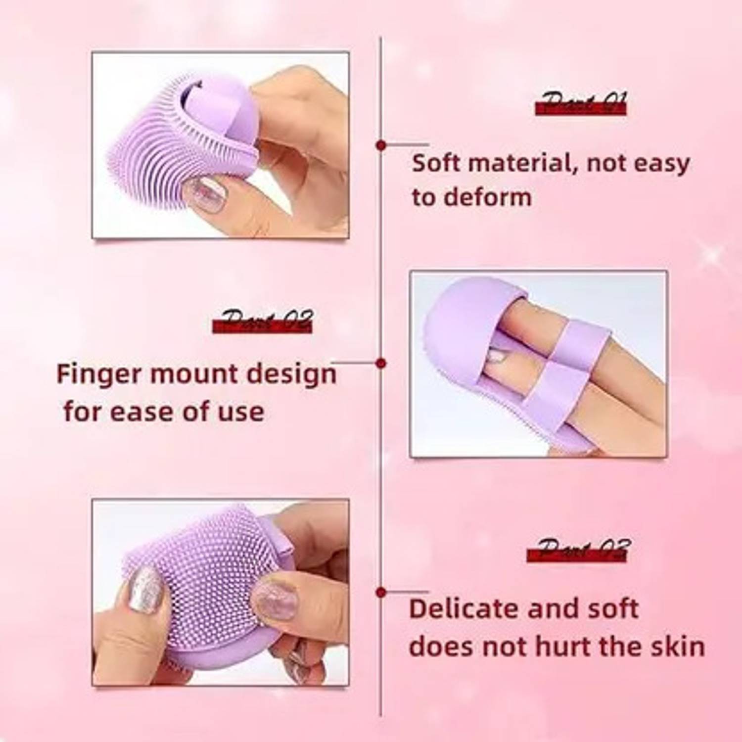 al zahar Soft Silicone Facial Cleansing Brush - Image 4