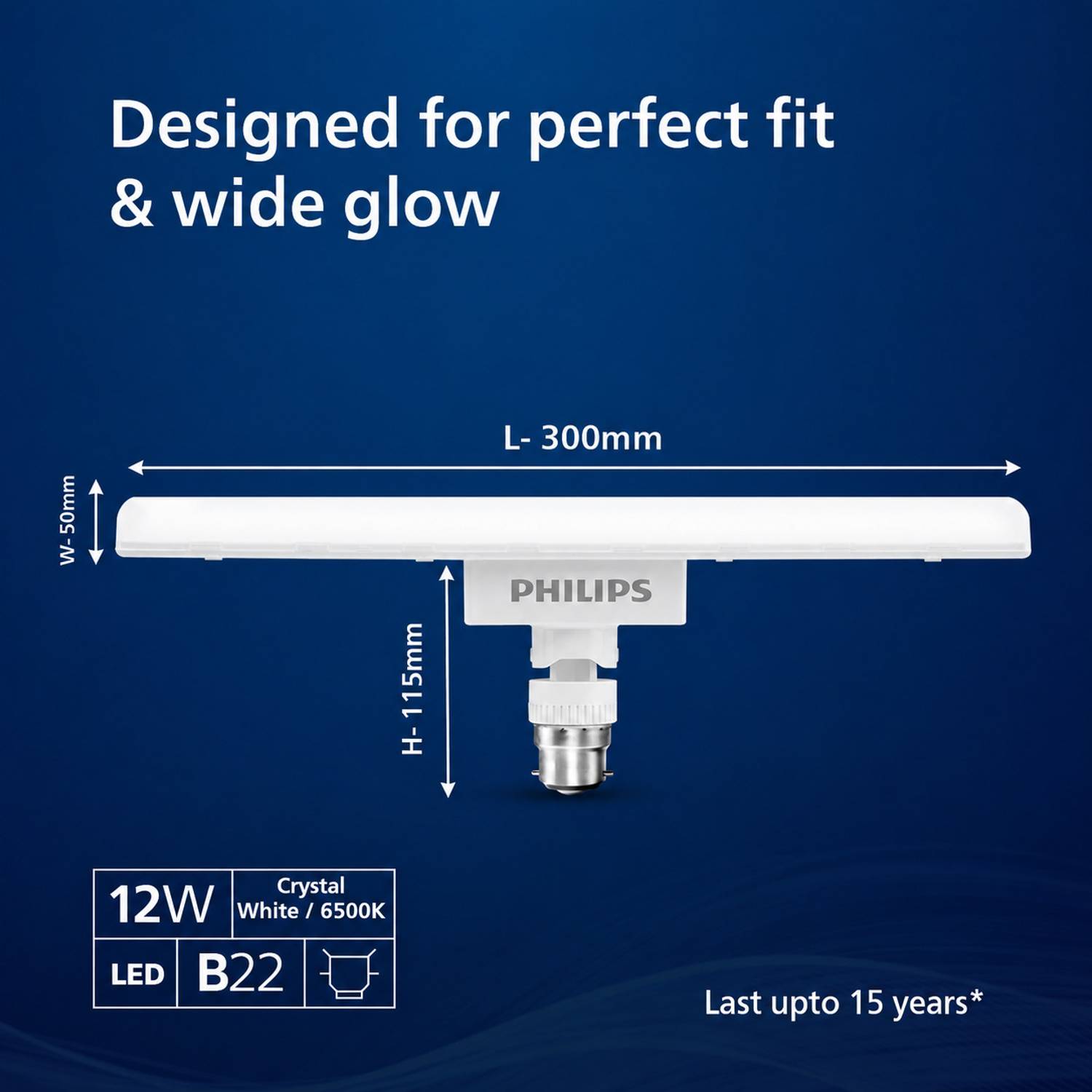 Philips 12W Basic T-Bulb B22 LED Bulb - Image 2