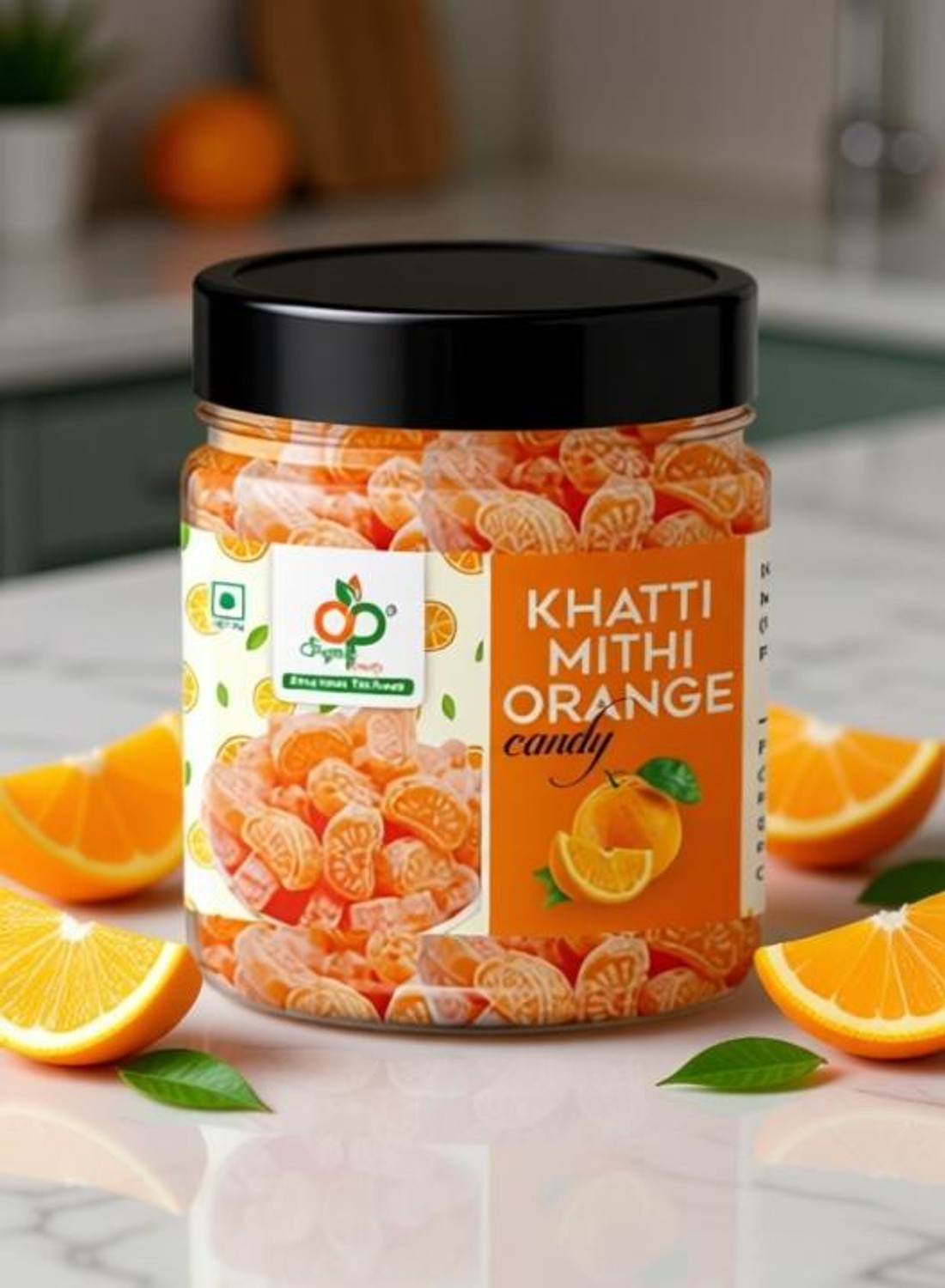 Organic Purify Orange Candy|Narangee Toffee|Orange Flavoured (Pack of ) Jar Pack Orange Toffee