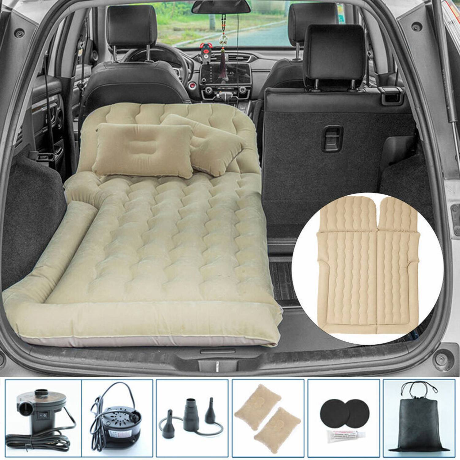 Shopsy Oshotto Multifunctional SUV Car Inflatable Bed - Image 4