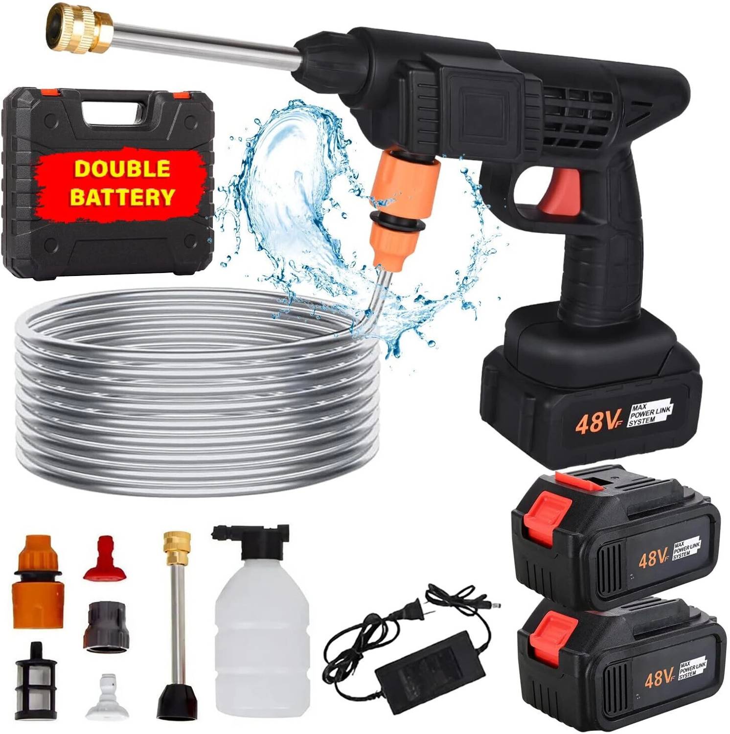 Shopsy Ornelo 6 in 1 Nozzle Car Washer - Image 1