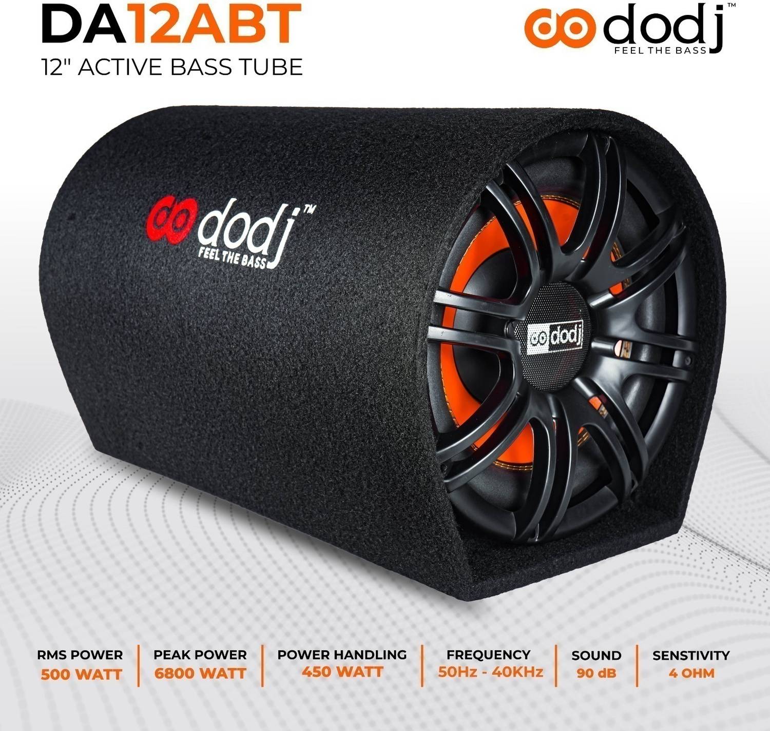 DODJ D-12 12 Inch Active Car Subwoofer - Image 2