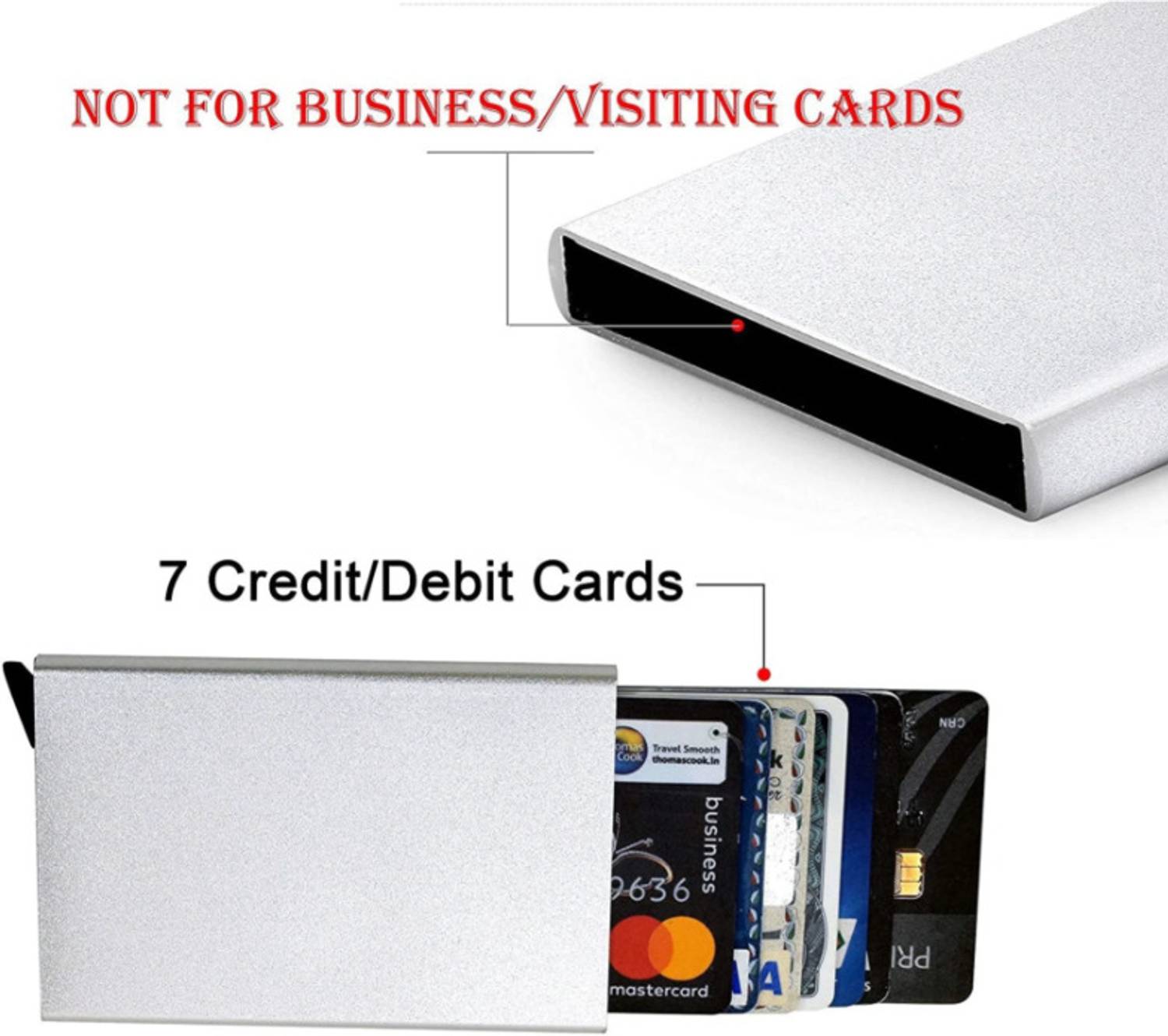 spectraa Blocking Pop Up Metal Card Holder - Image 2
