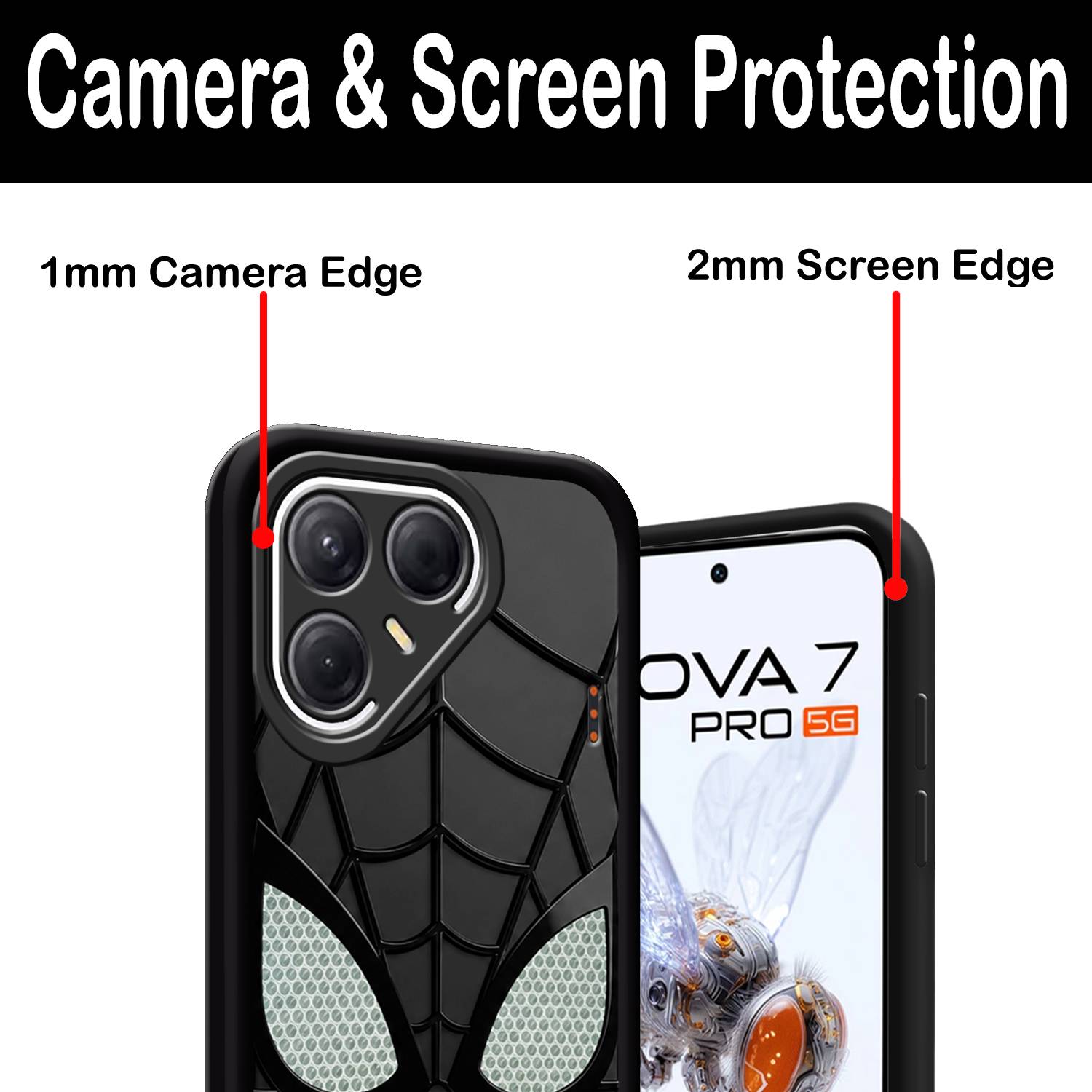 56 CASE AND COVER Back Cover for Tecno Pova 7 Pro - Image 2