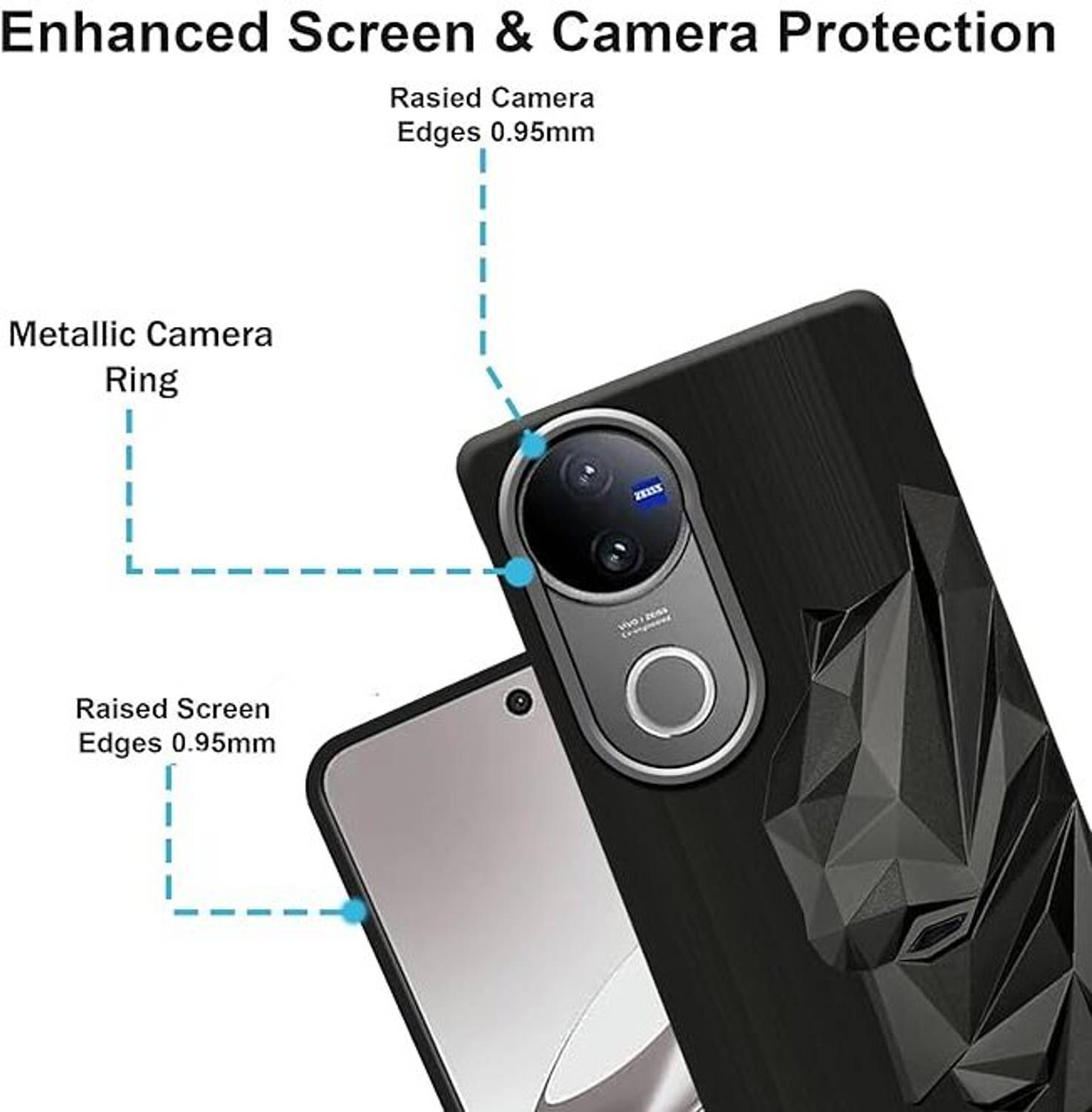 SAMRIN Vivo V50 5G Polycarbonate Back Cover - Image 2