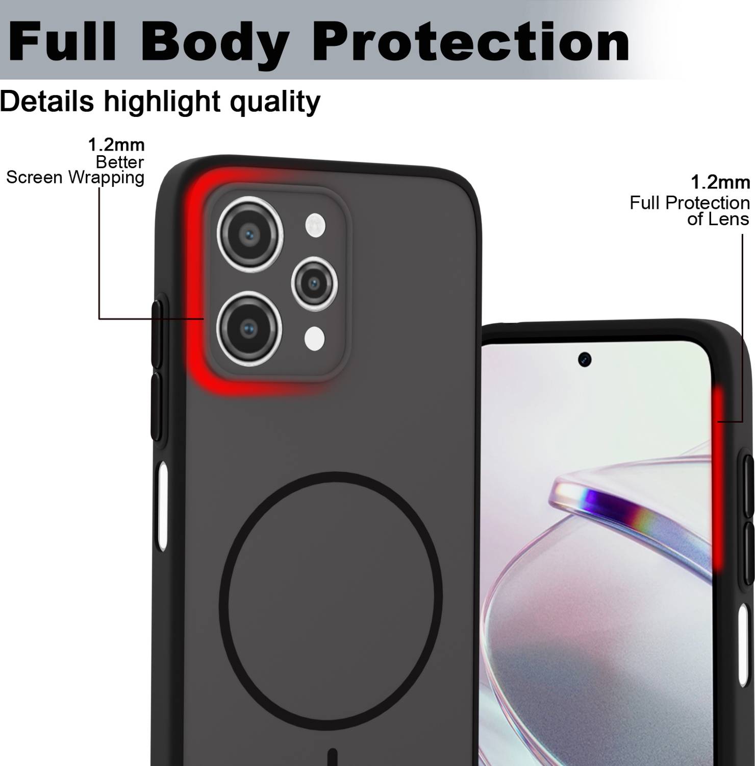 KartV Back Cover for Redmi 12 - Image 2