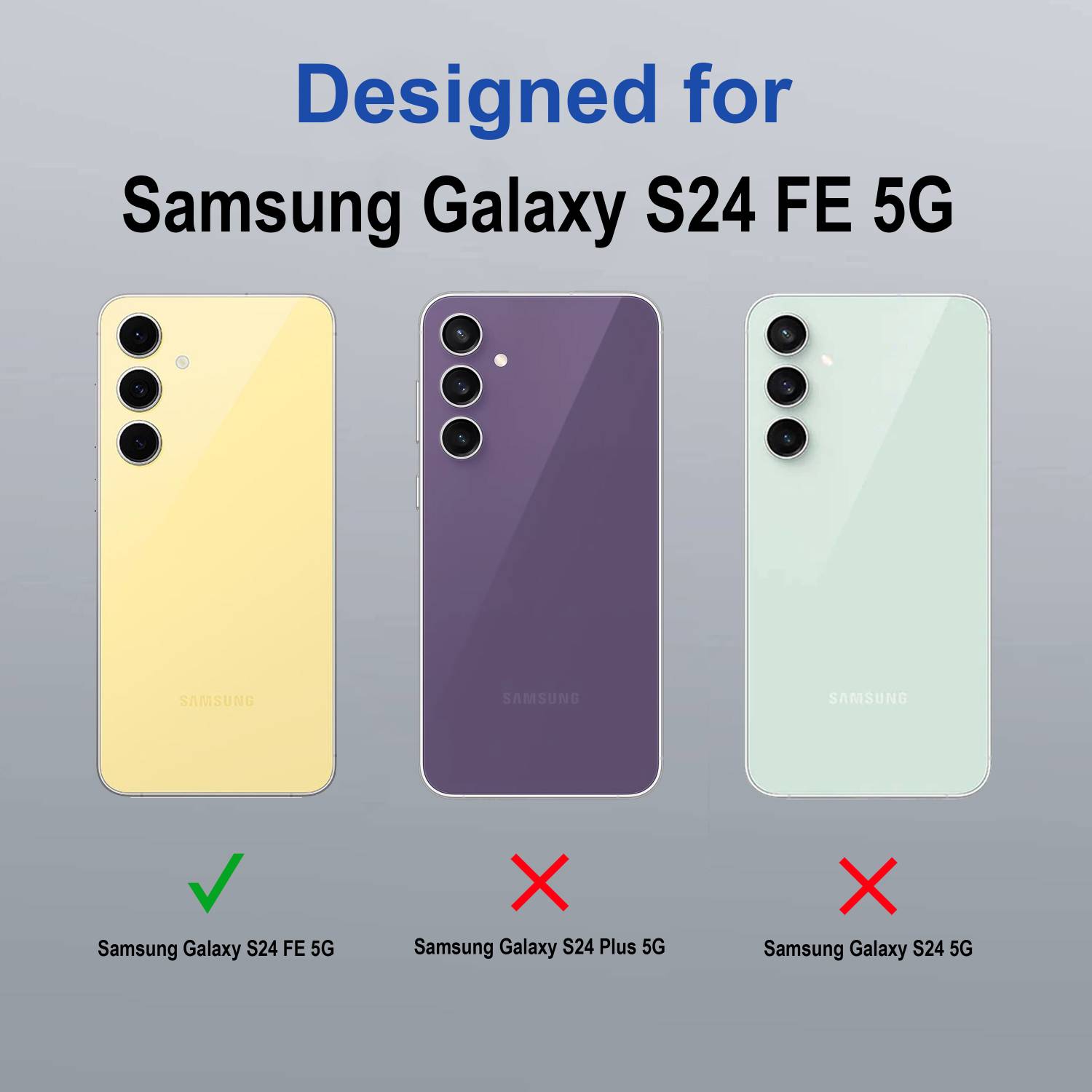 Nassion Samsung Galaxy S24 FE TPU Back Cover - Image 2