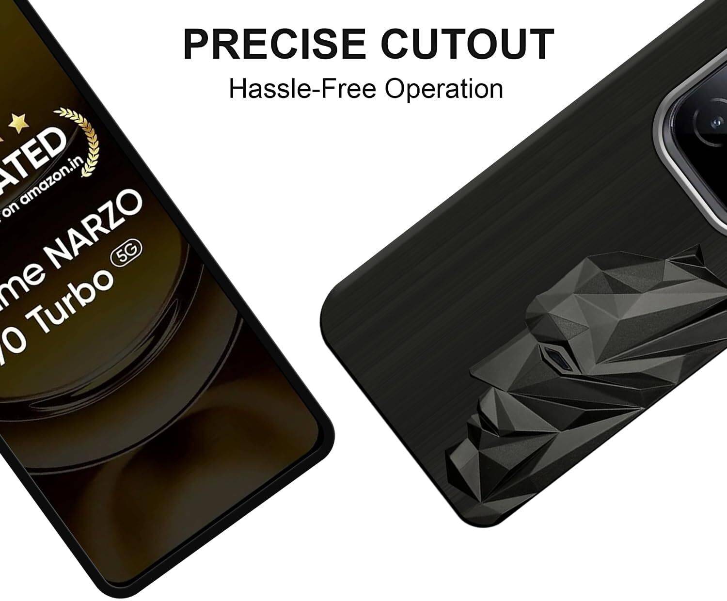 PrintCzar Realme Narzo 70 Turbo 5G Rubber Back Cover - Image 3