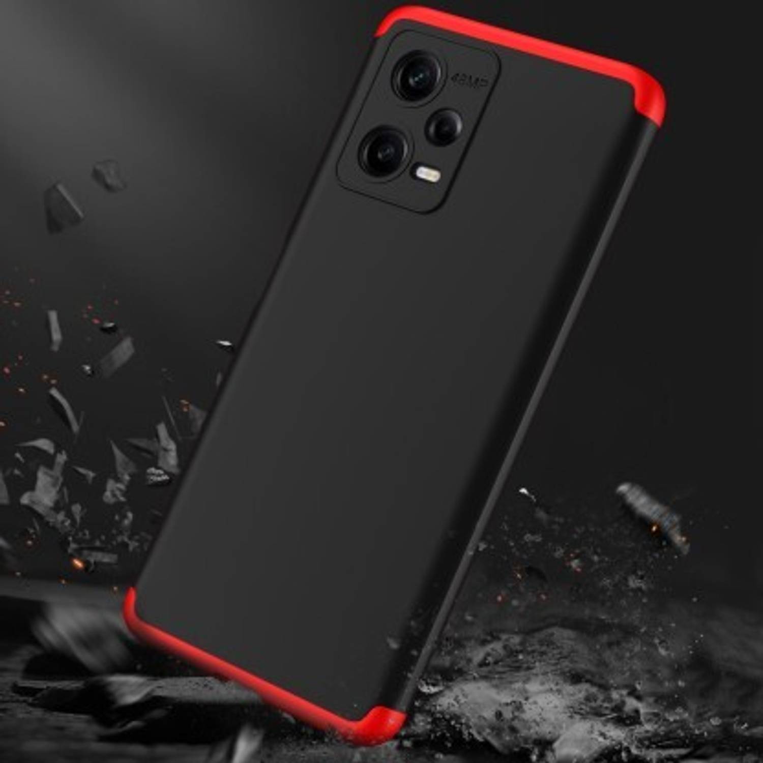 MatteSmoke Redmi Note 12 5G Plastic Back Cover - Image 2