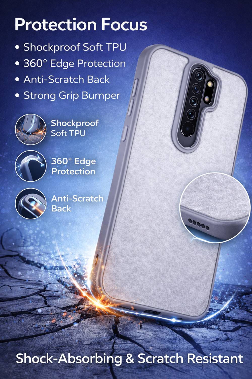 Hive Back Cover for Redmi 9 Prime/Poco M2 - Image 2