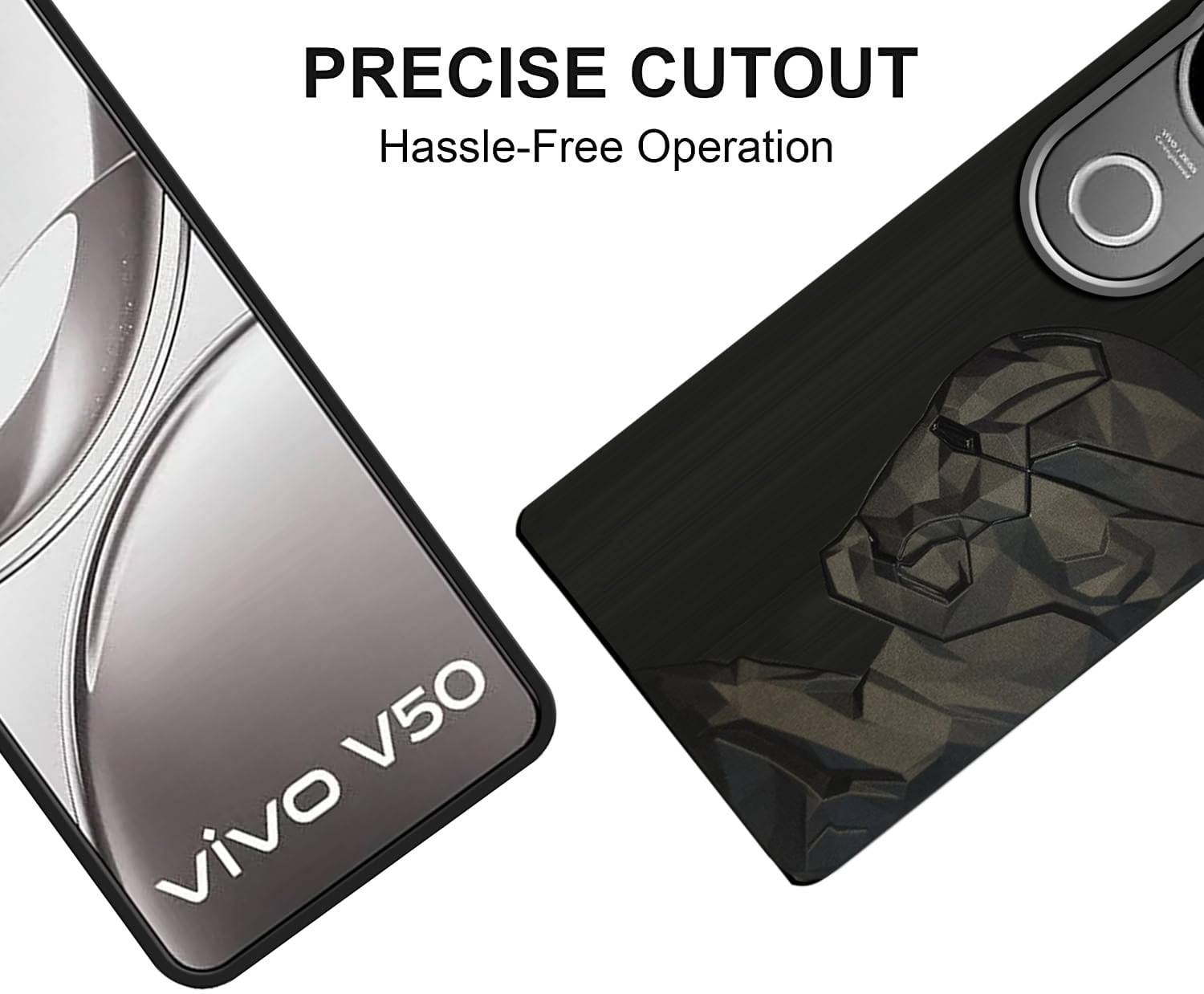 PrintCzar Vivo V50, V50e Rubber Back Cover - Image 3