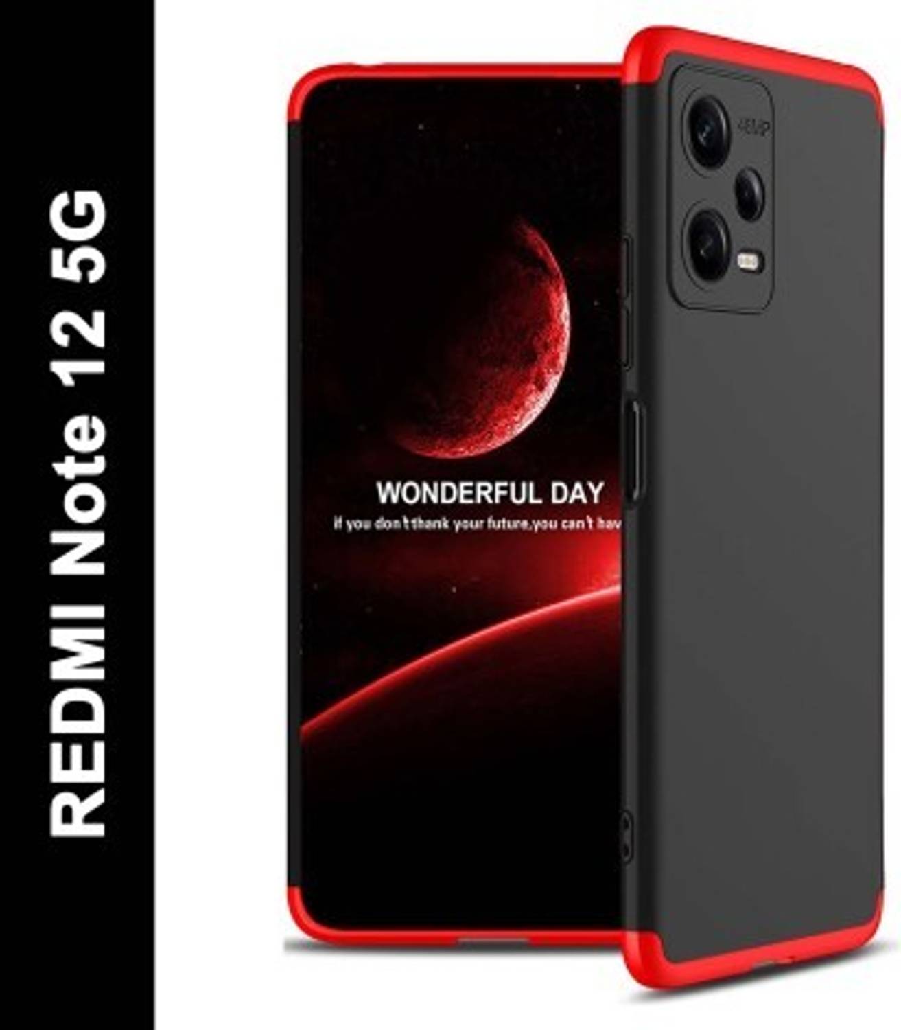 MatteSmoke Redmi Note 12 5G Plastic Back Cover - Image 1