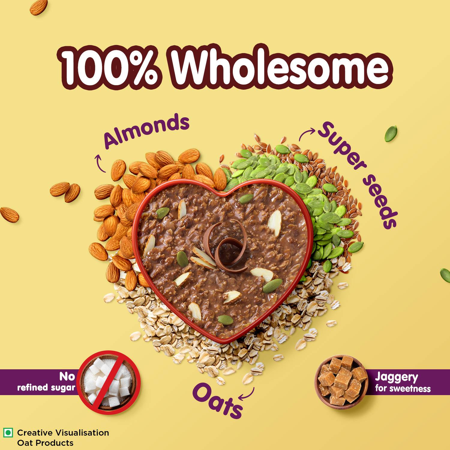 Saffola Hi-Protein Oats, 25g, with Almonds, Raisins, & Super Seeds - Image 4