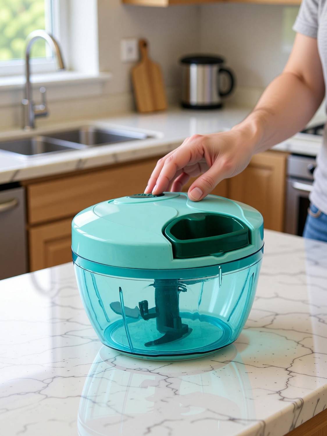 MegaValue Handy and Compact Chopper with 3 blades for Effortlessly - Image 1