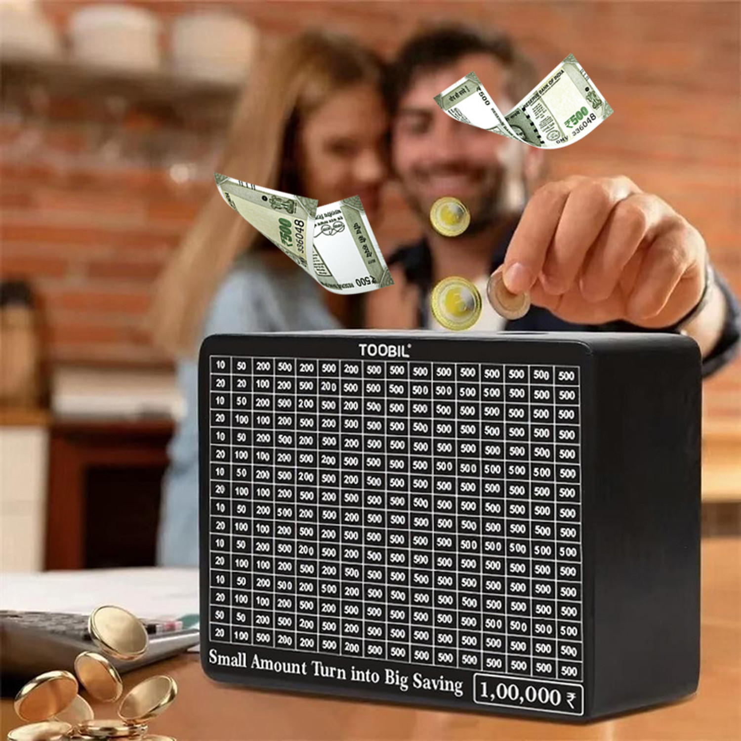 TOOBIL Trending Money Saving Box | Counting target money box | Plastic | Coin Bank