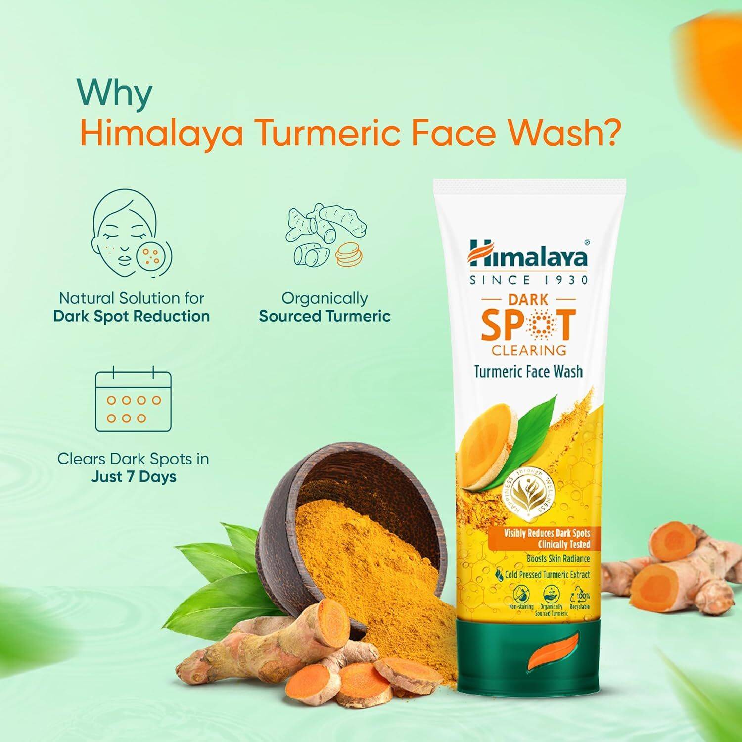 Himalaya Dark Spot Clearing Turmeric Face Wash — Flash AI Score 93/100
