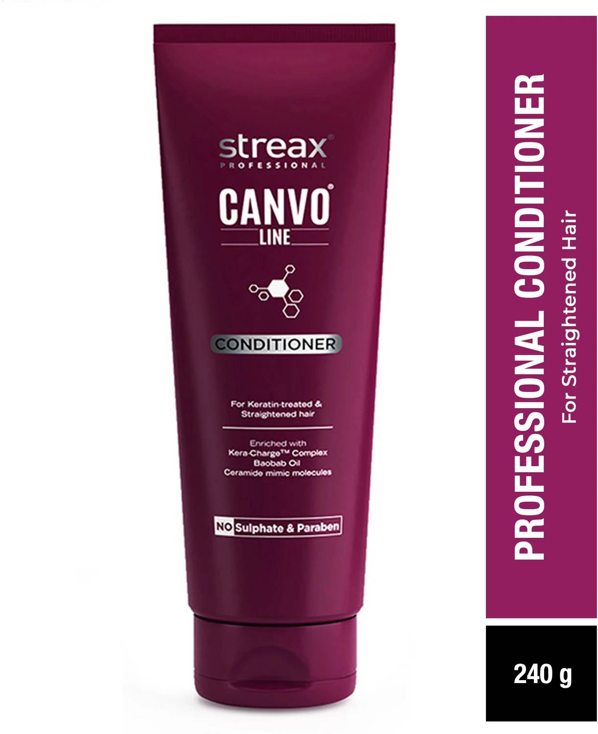 Streax Professional Canvoline Conditioner for Straightened Hair - Image 1