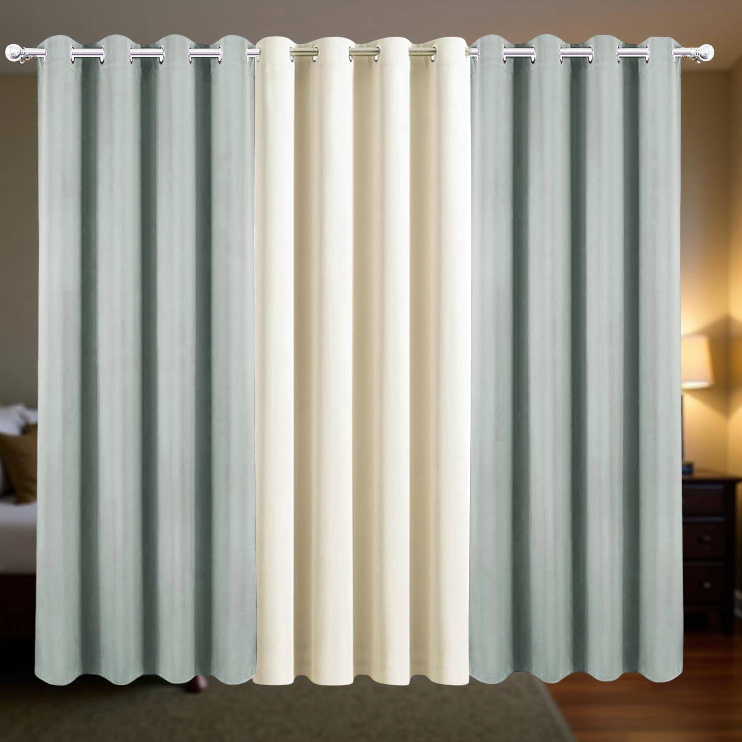 CURTAINS OF SYNTHETIC FIBRES