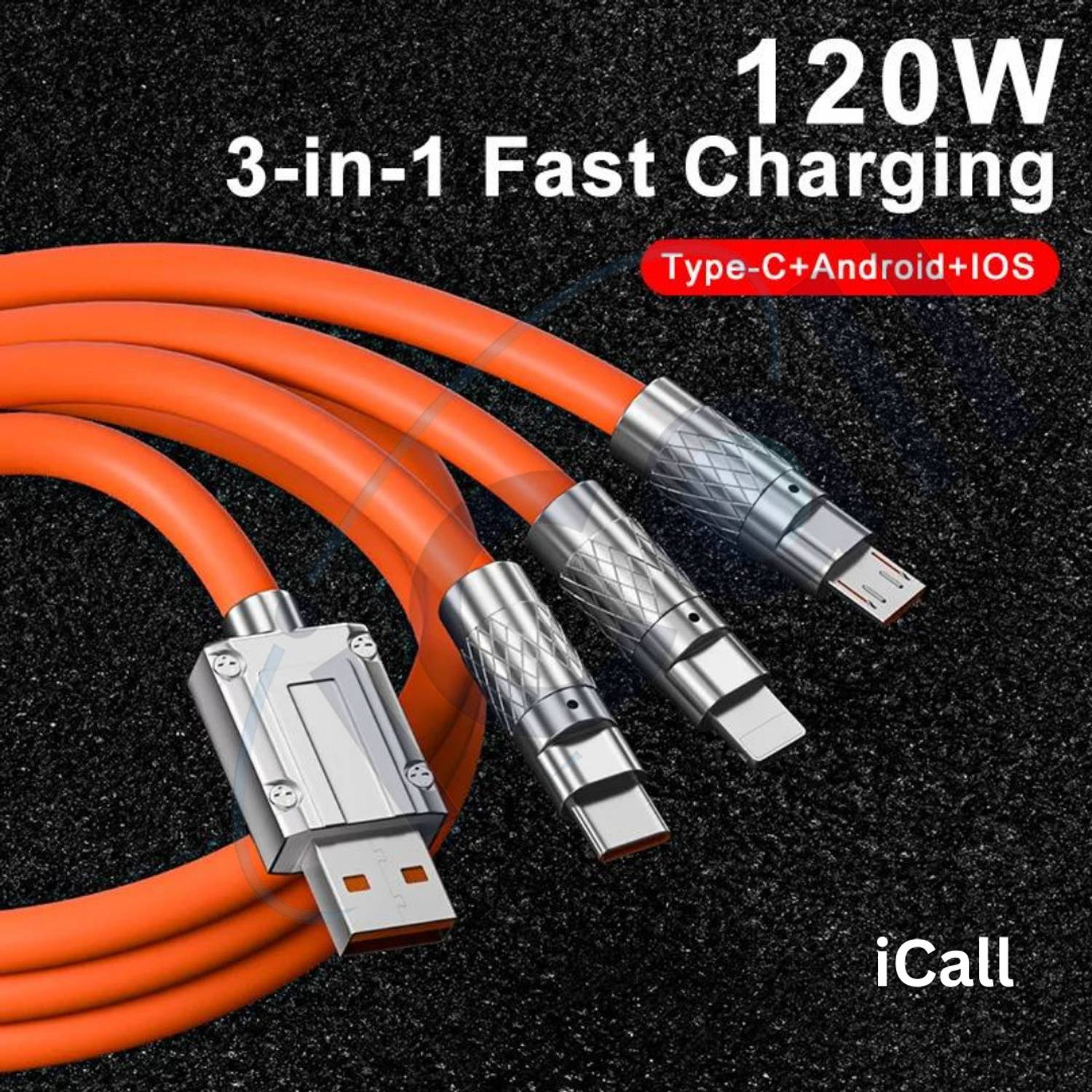 P47 2.4A Fast Charging USB Type C Cable 1.2m - Image 5
