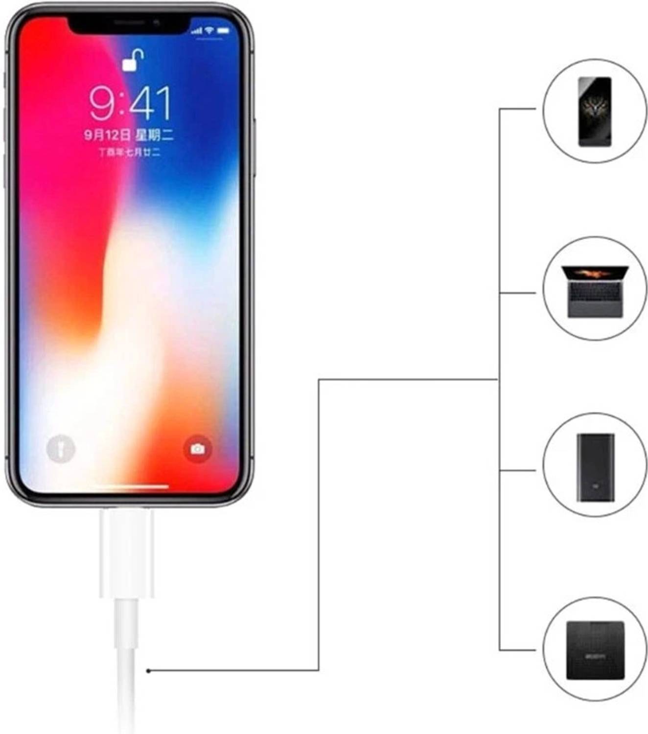 Care Case 20CM USB C to USB C Charger Cable - Image 2
