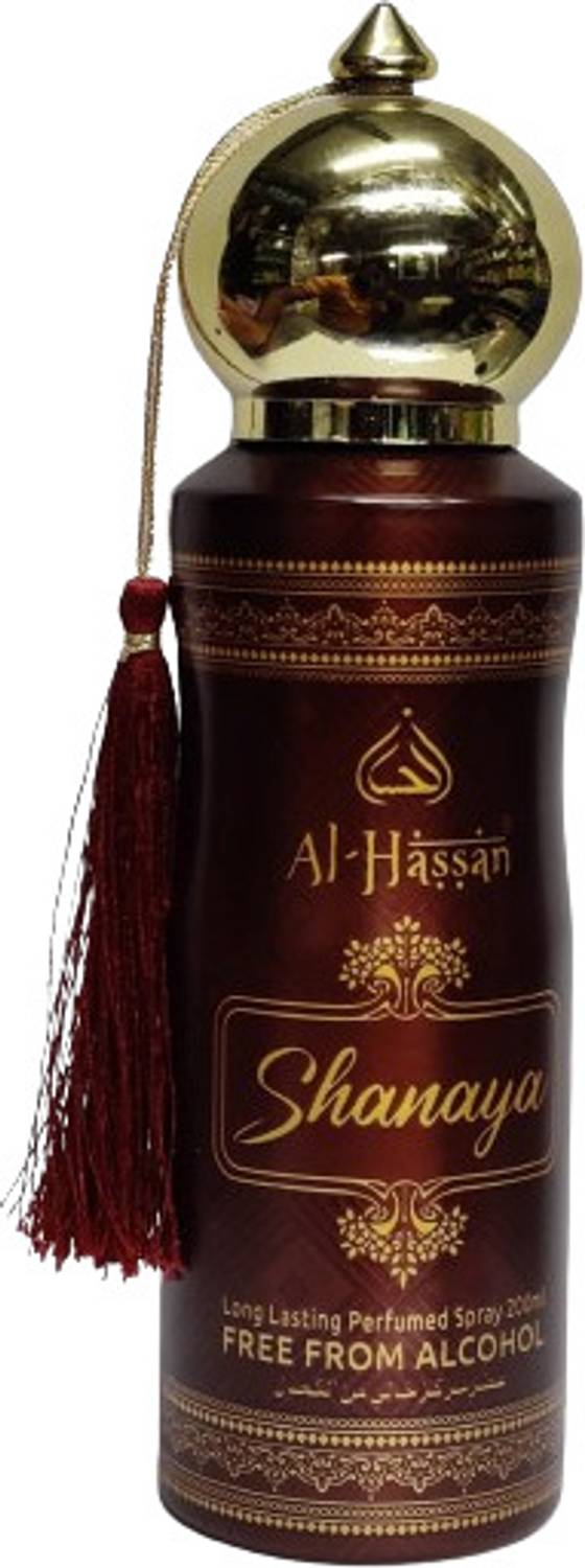 A J HASSAN Shanaya Alcohol Free Deodorant Spray 200ml (Pack of 2) - Image 1