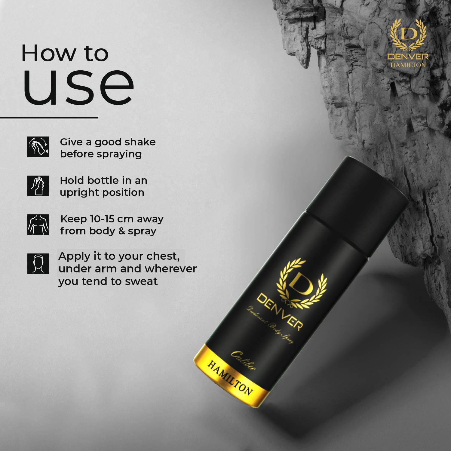 DENVER Caliber and Imperial Nano Combo Deodorant Spray - For Men - Image 4