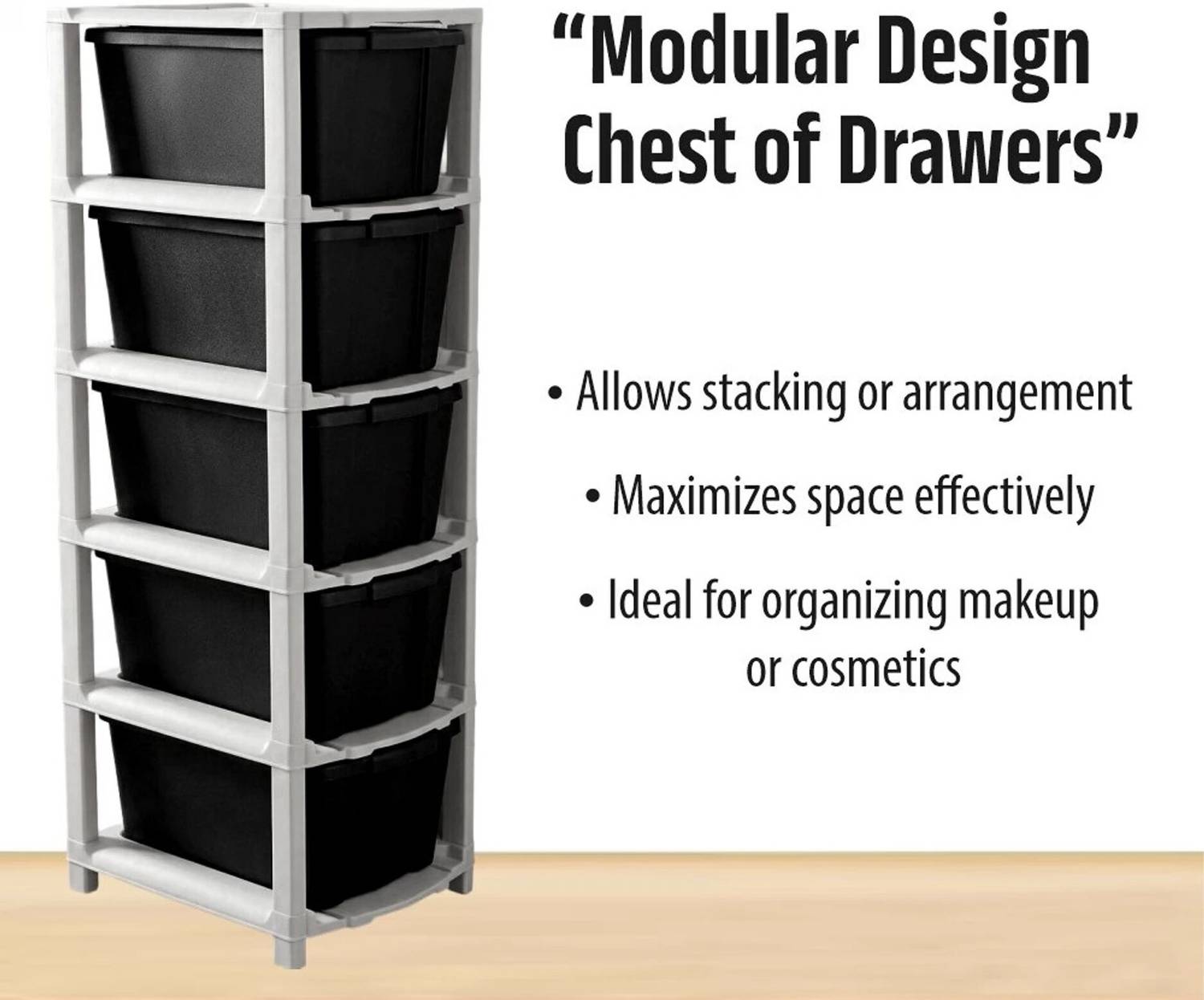 TOOBIL 4 Compartment Plastic Desk Organizer - Image 2