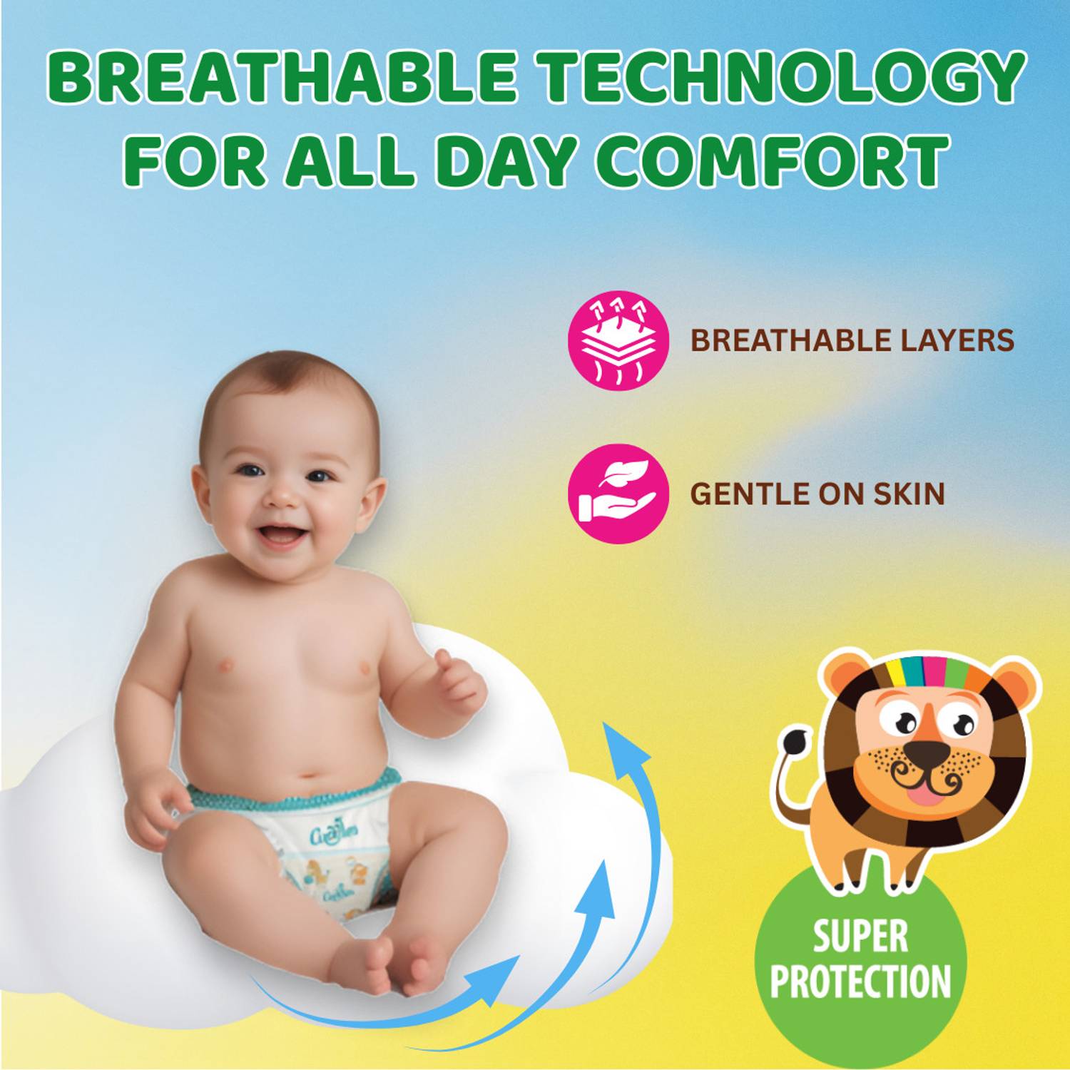 Cuddles Stretchable Tape Diapers - M, 12 kg - Image 5