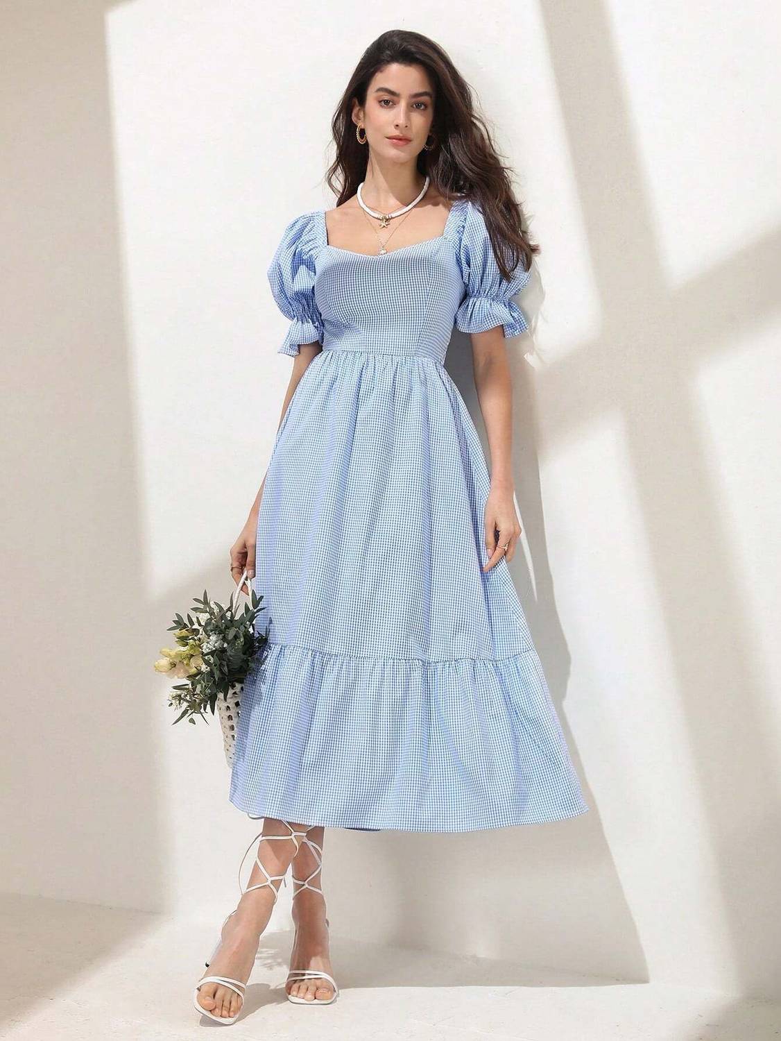 Honky Tonky Women Fit and Flare Light Blue Dress