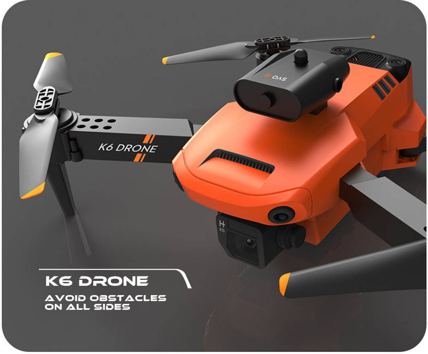 Inquisitive Mini 360 Obstacle Camera K6 Drone With 4K HD Four Side Avoidance Quadcopter Drone - Image 2
