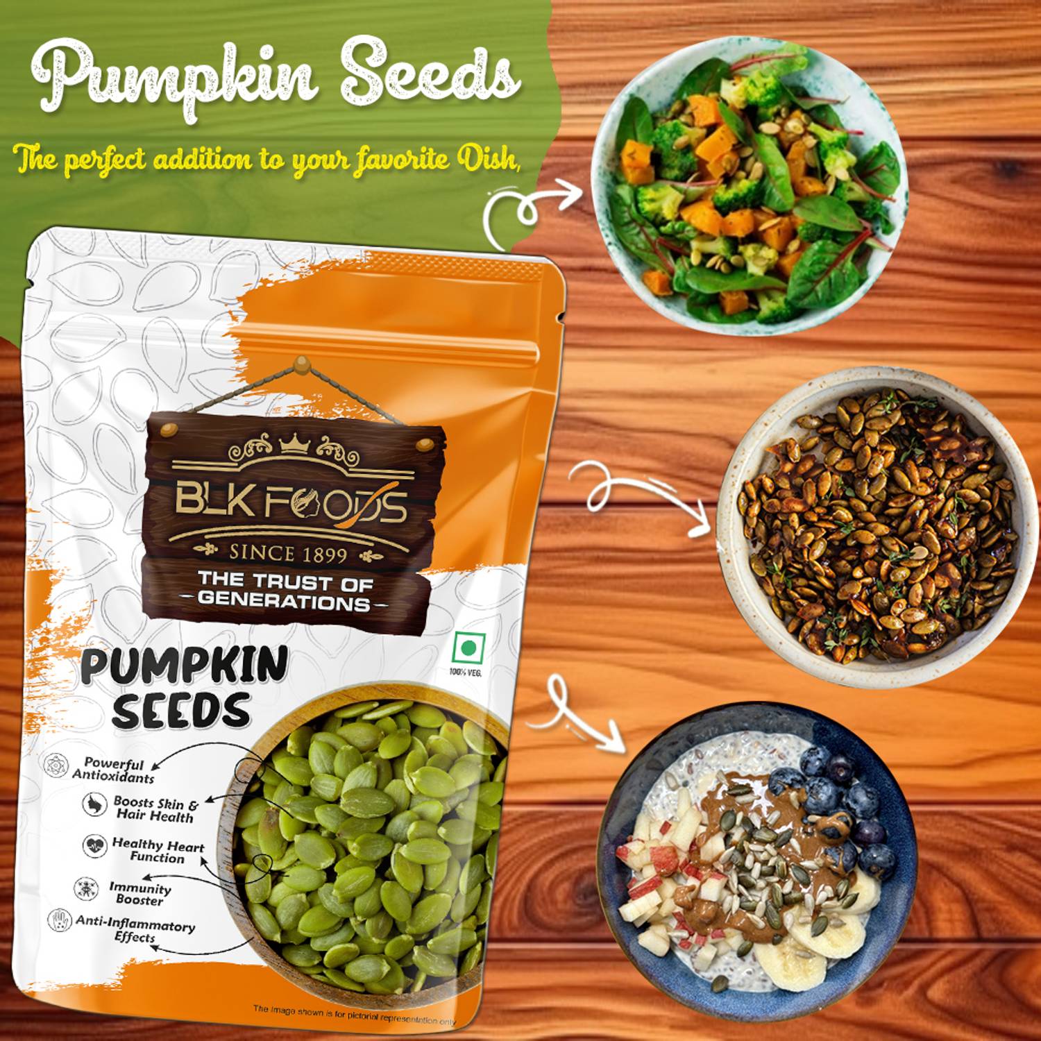 BLK FOODS Weight Loss Seeds Combo 250gm each - Image 3
