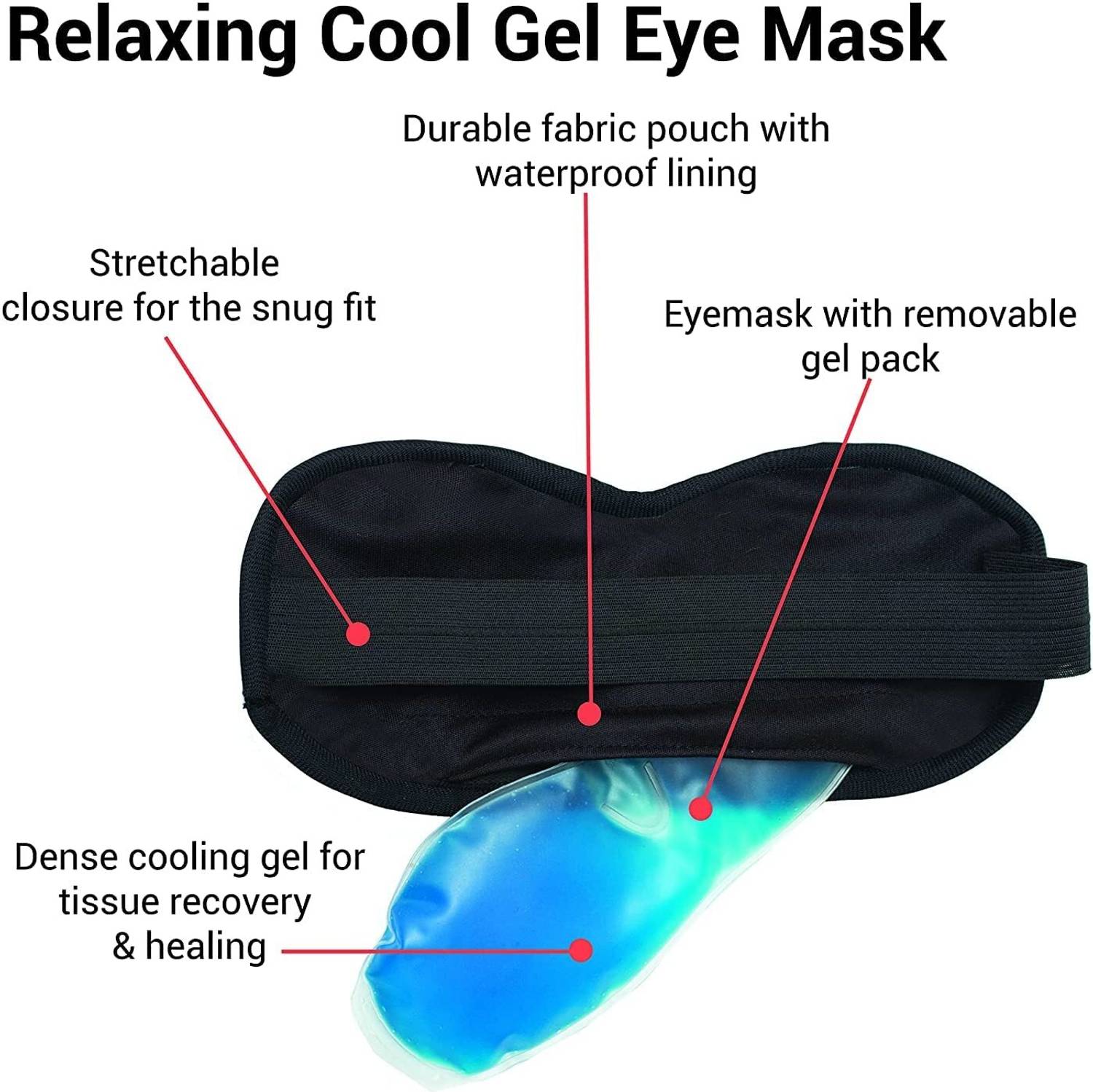 ZAMZAM Valvet Fabric Eye Mask S05 - Image 2