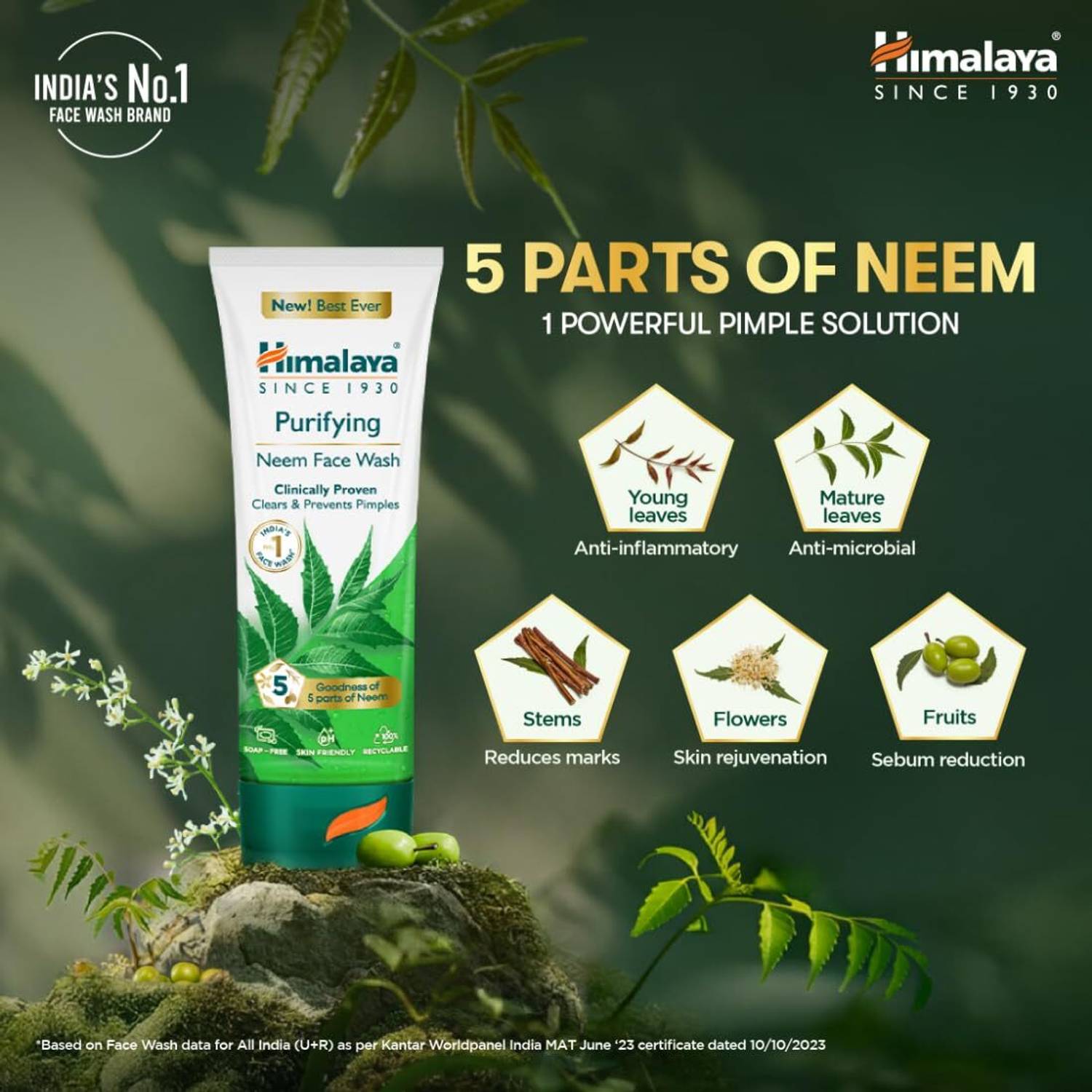 Shopsy Himalaya Purifying Neem Anti Acne Face Wash 200ml - Image 3