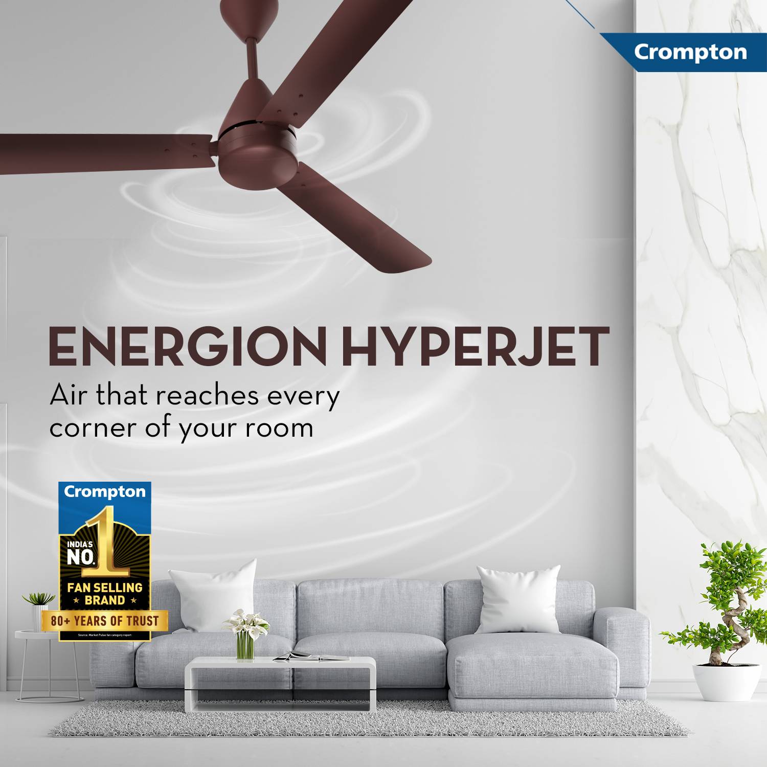 Crompton Energion Hyperjet 1200mm Ceiling Fan - Image 3