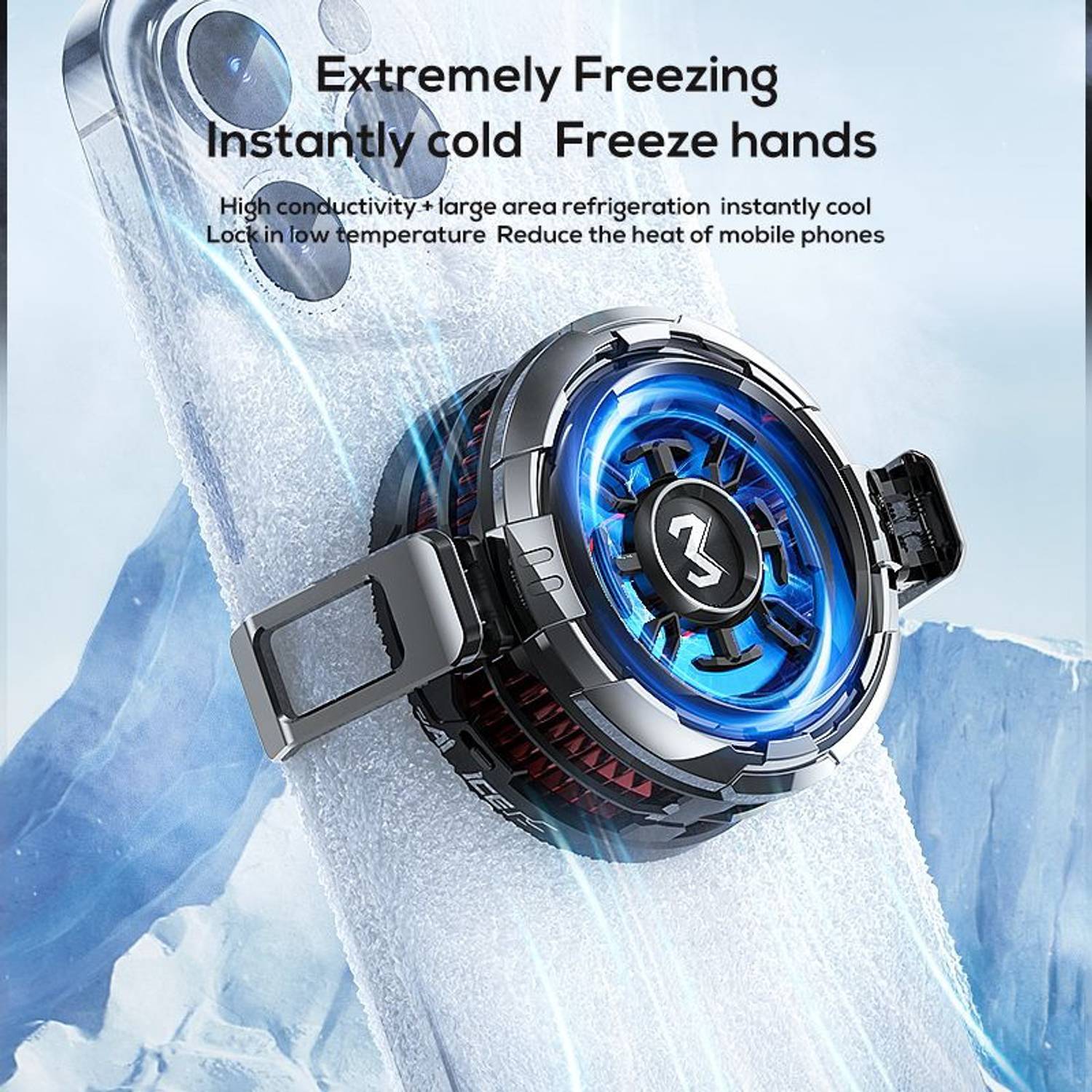 Memo CX08 RGB Gaming Phone Cooler - Image 2