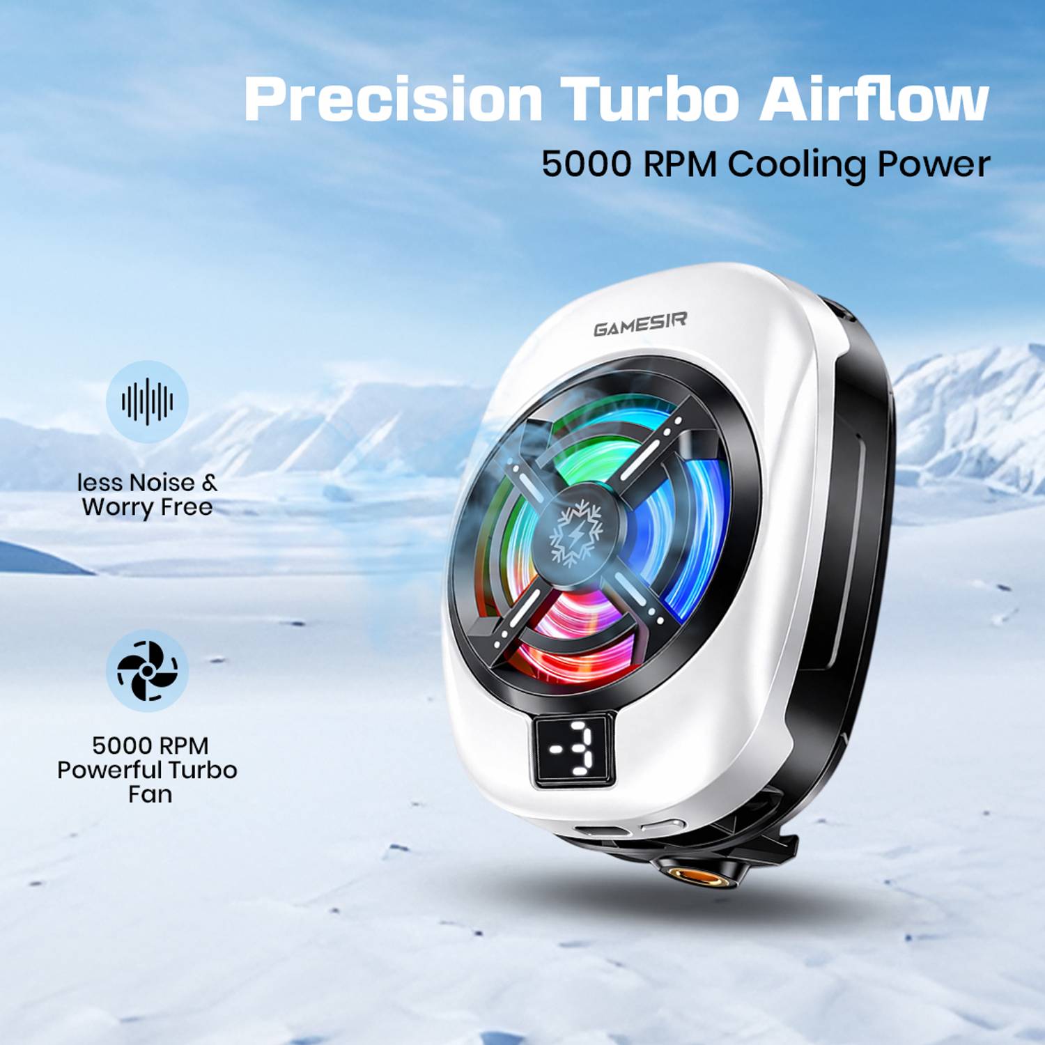 Gameisr TL16 Gaming Mobile Cooling Fan with RGB Light - Image 4