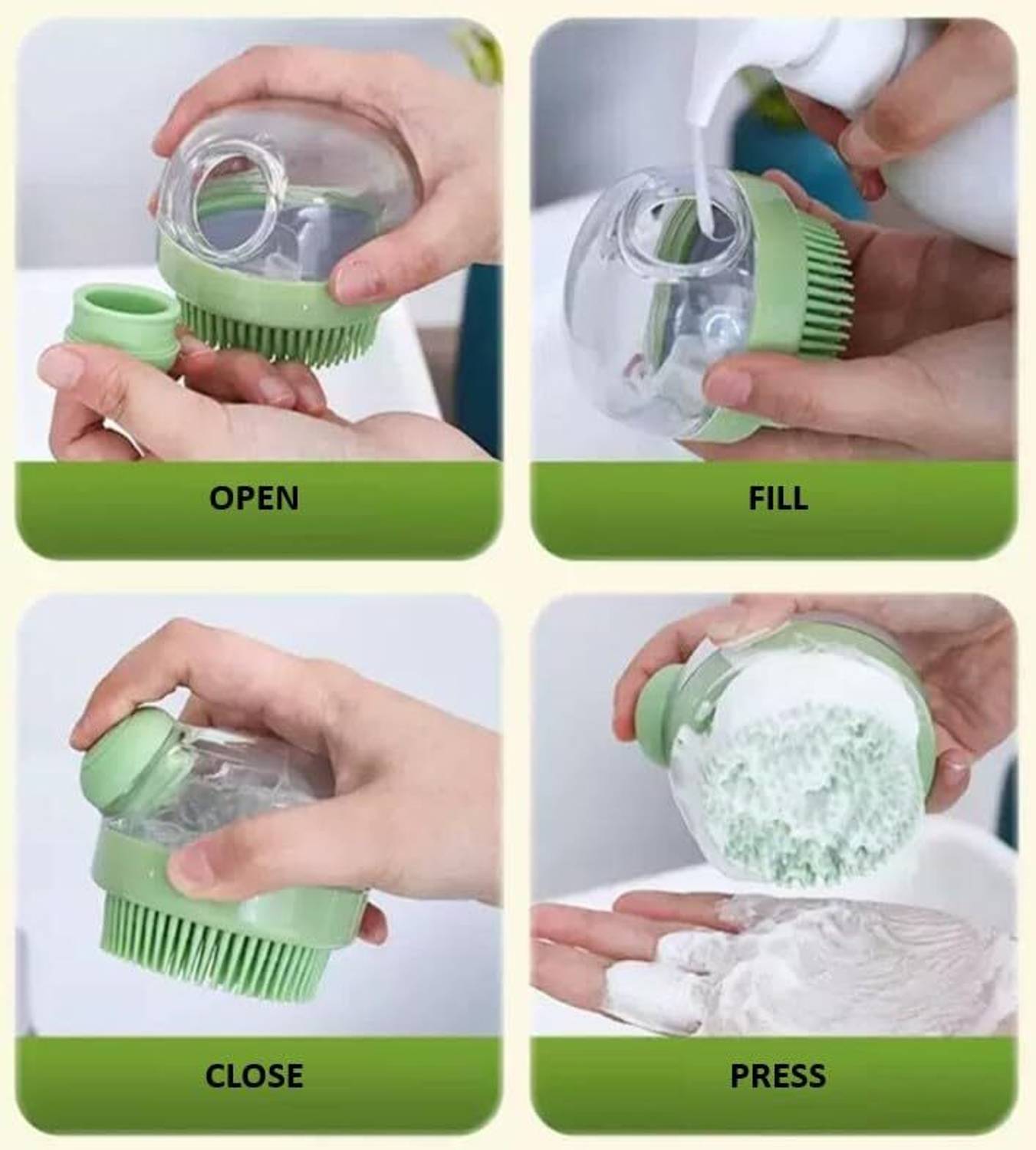 ROCXY Hair Scalp Massager Silicone Shower Brush - Image 3