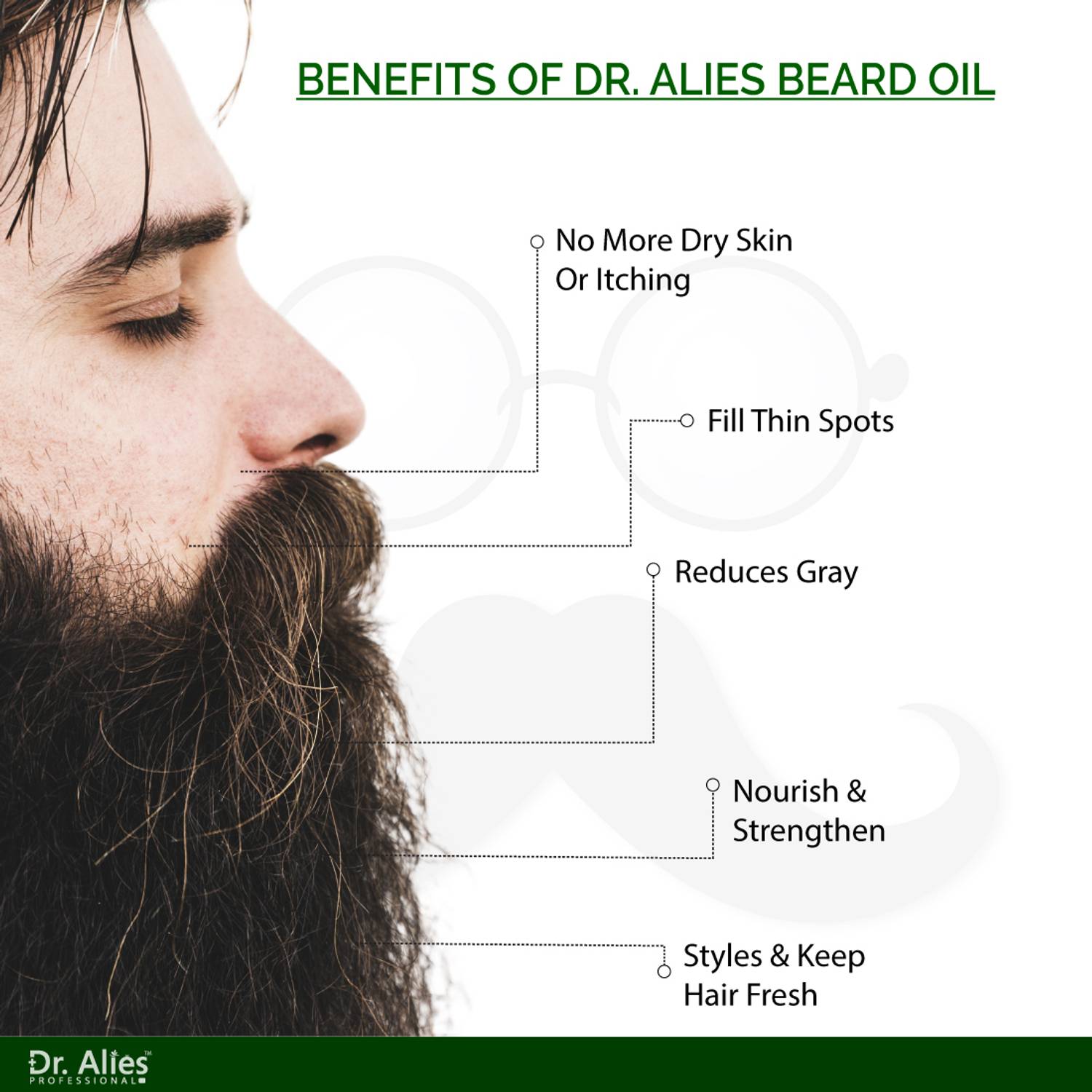 Dr. Alies Professional Premium Beard Growth Oil 30 ml - Image 3