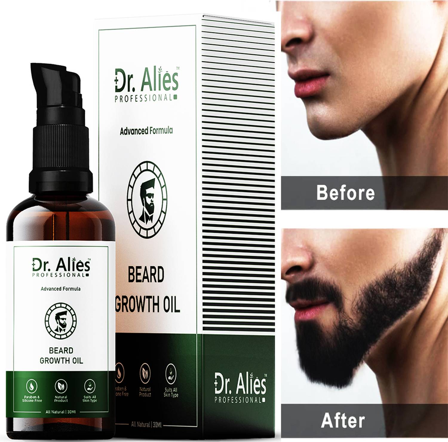 Dr. Alies Professional Premium Beard Growth Oil 30 ml - Image 1