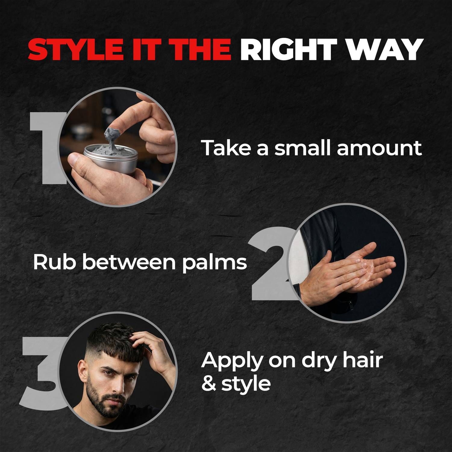 BEARDO Hair CLAY Wax for Men, 100 gm - Image 5
