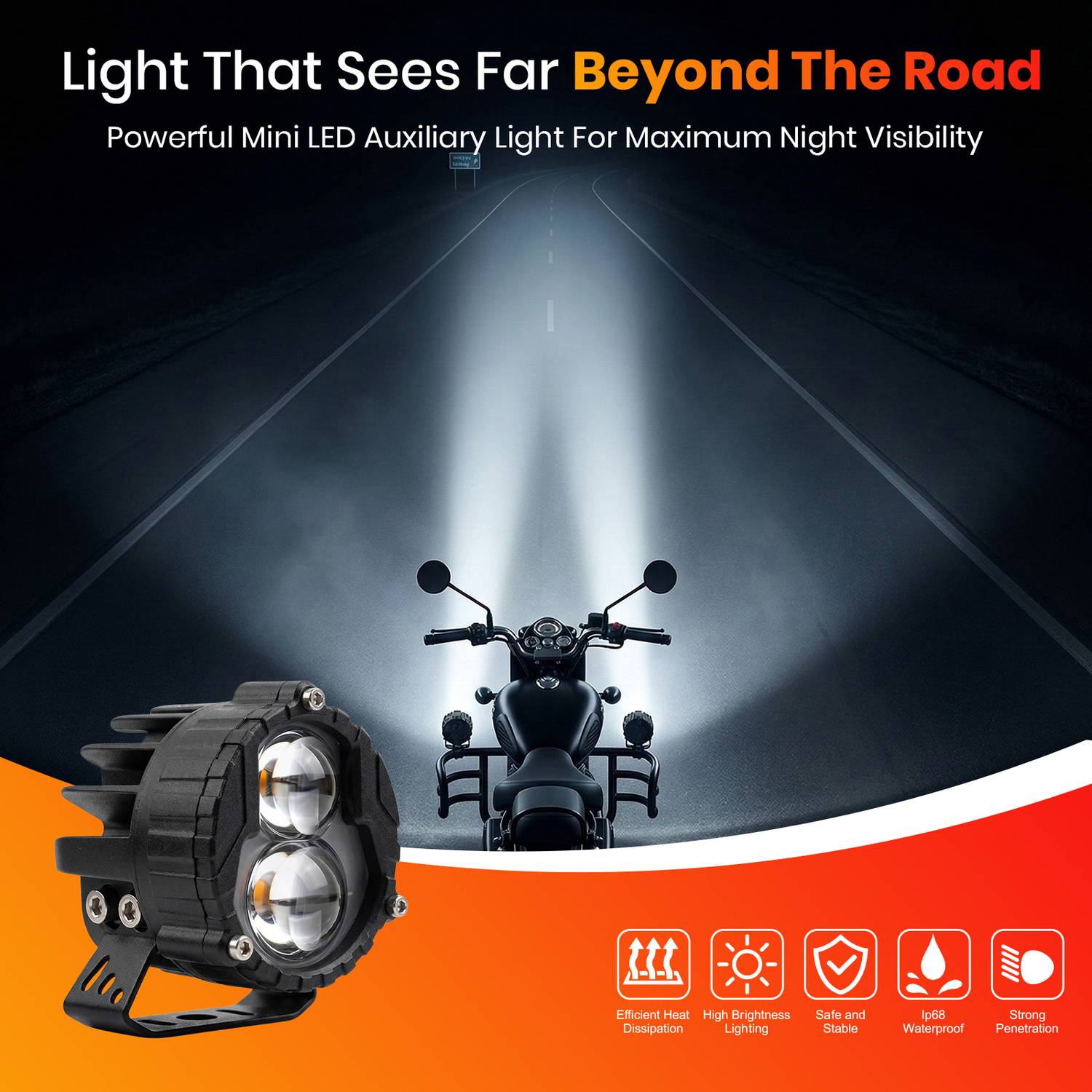 GOODLIFE LED Fog Light for Universal Car, Bike - Image 5