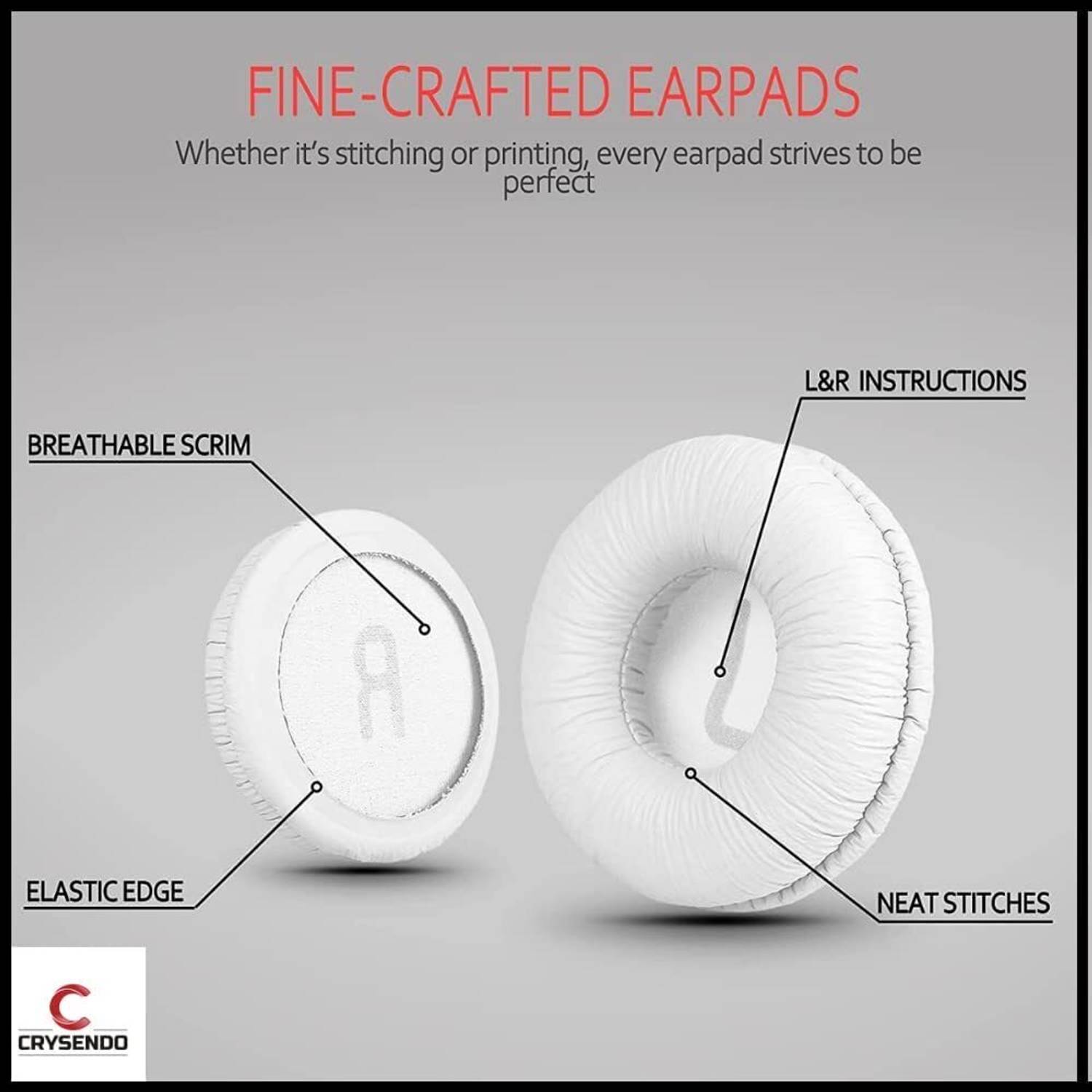 Crysendo Sony MDR-ZX110 Over Ear Headphone Cushion - Image 3