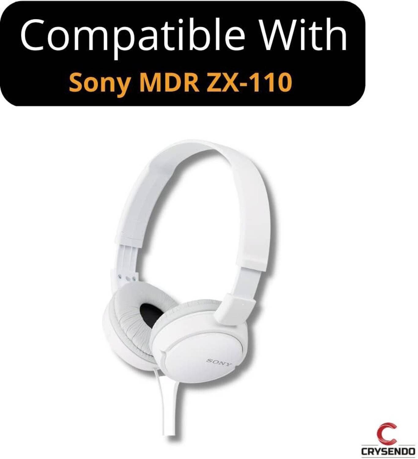 Crysendo Sony MDR-ZX110 Over Ear Headphone Cushion - Image 4