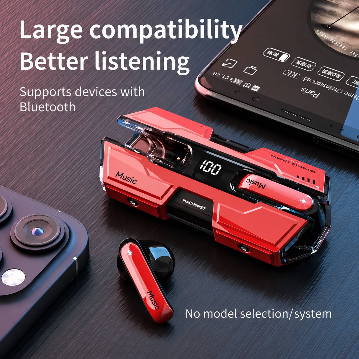 Coracao Trending K8 Wireless Earbuds - Image 3